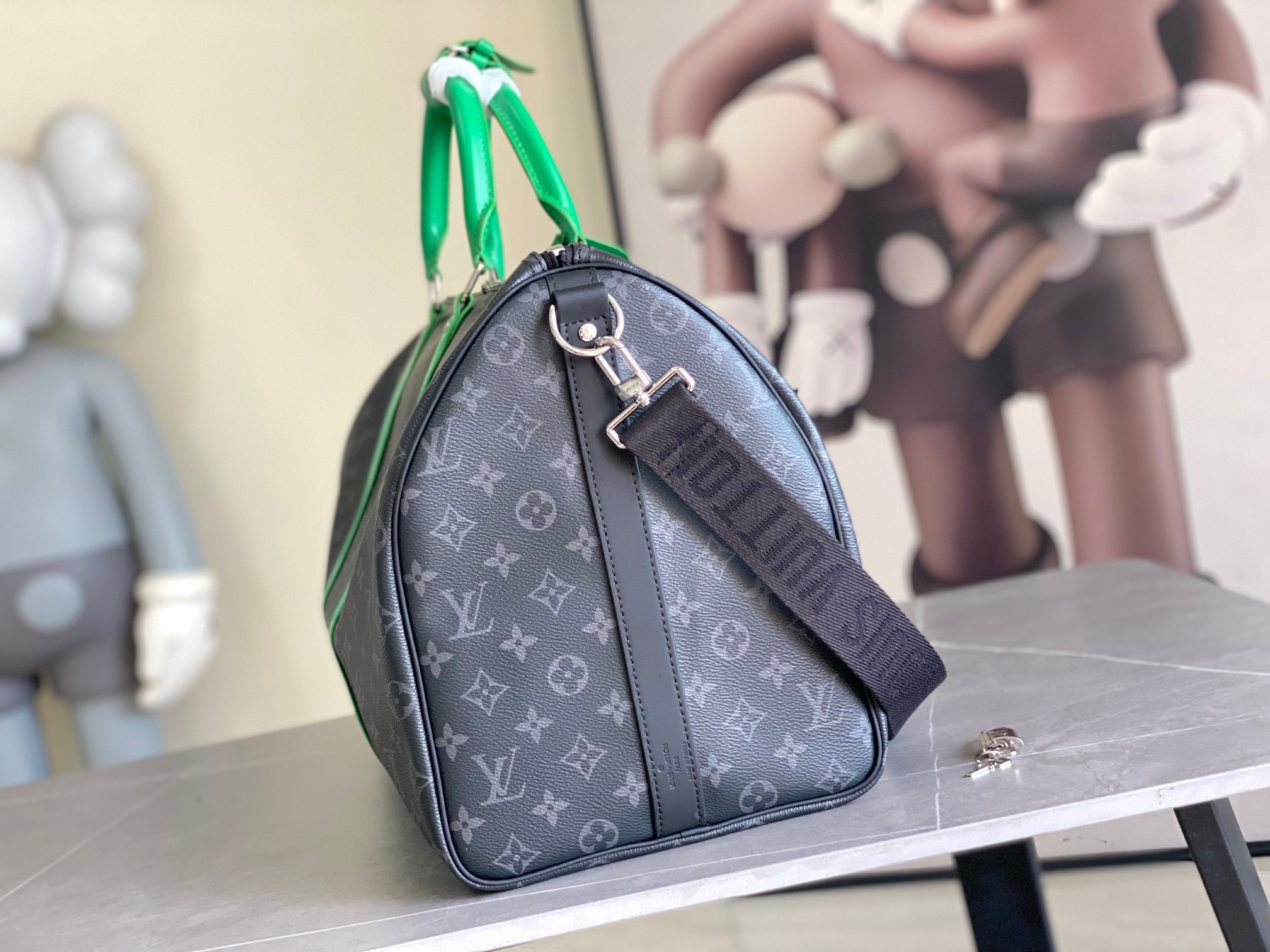 顶级原单m26434男包枕头包系列 KEEPALL 50 旅行袋 以细致粒面Taurillon Mono