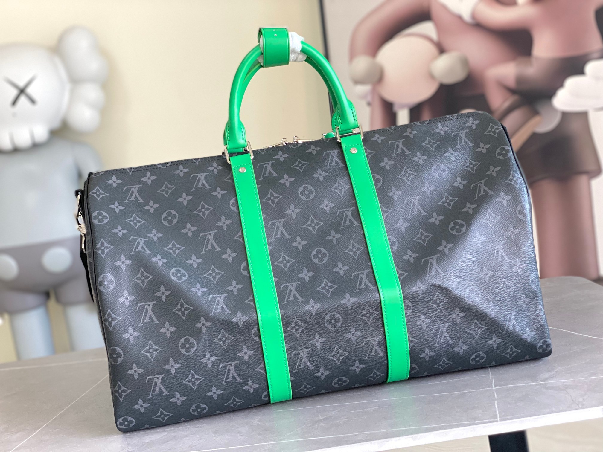 顶级原单m26434男包枕头包系列 KEEPALL 50 旅行袋 以细致粒面Taurillon Mono