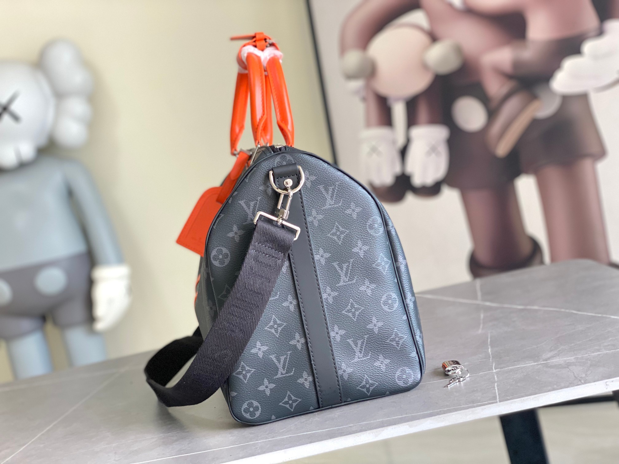 变码芯片 本款M15251 Keepall Bandouliere 45 旅行袋取材 Monogram