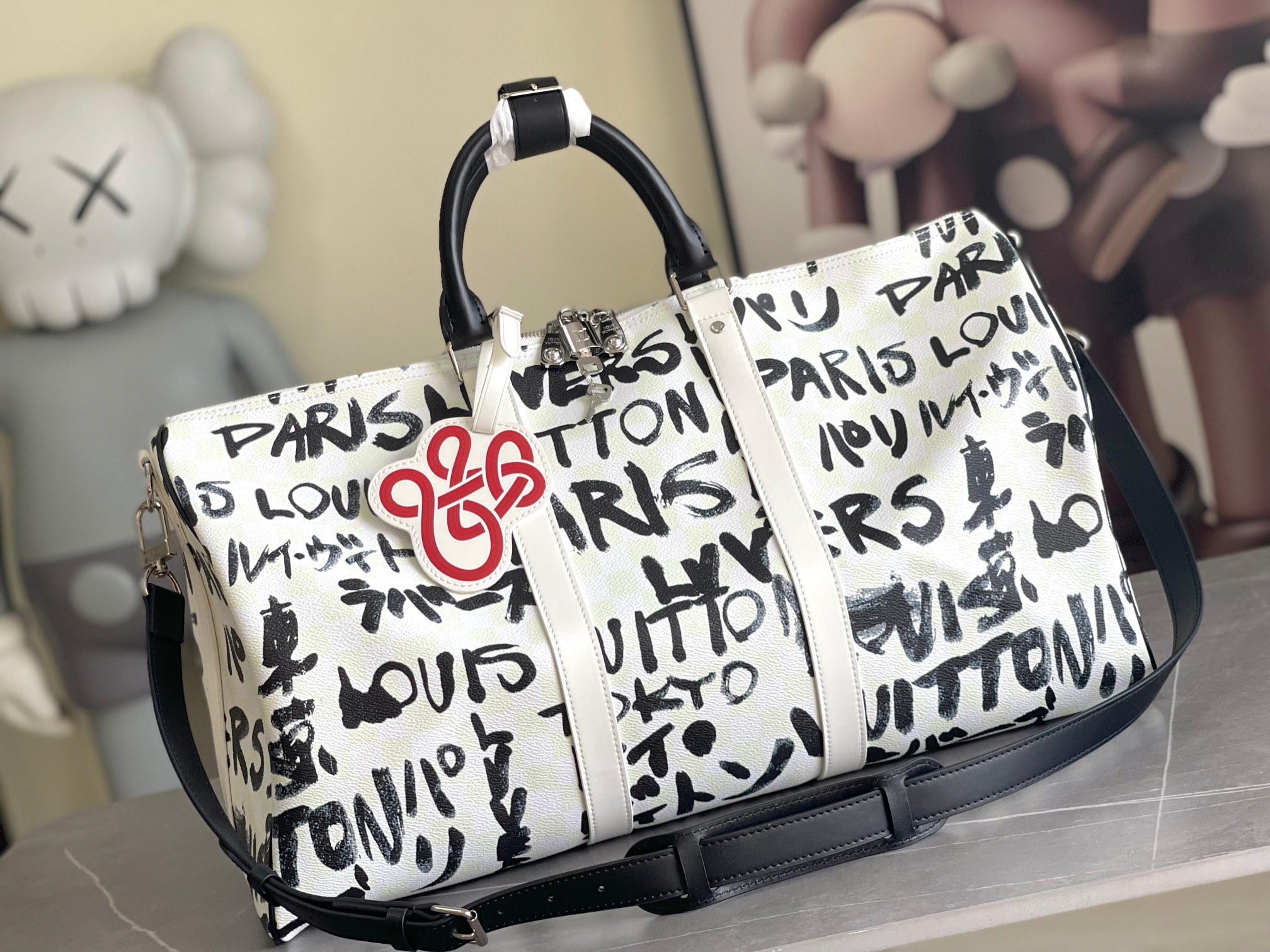 顶级原单 N40804 东京 163c01变码芯片本款 Keepall Bandoulière 50 旅
