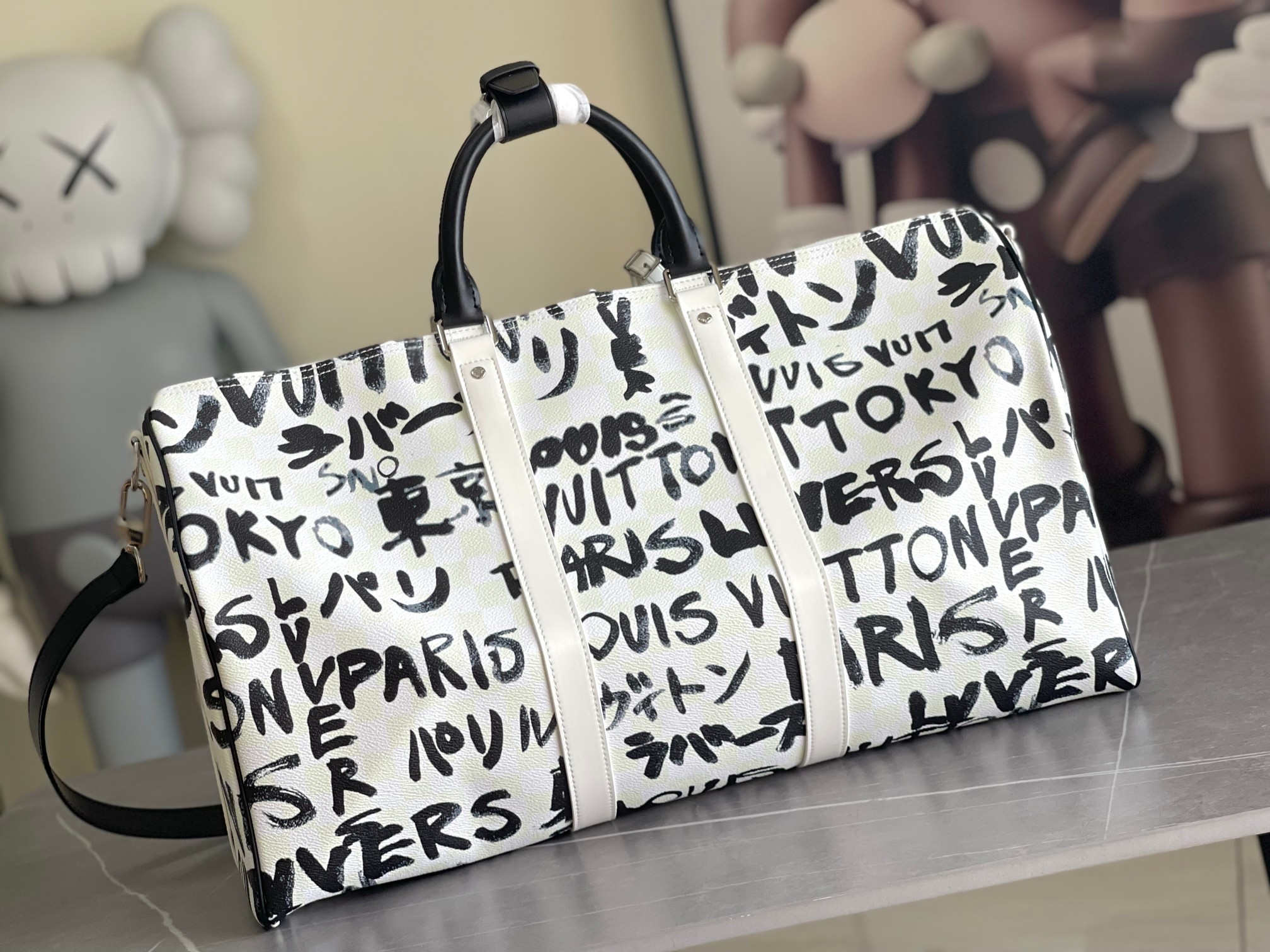 顶级原单 N40804 东京 163c01变码芯片本款 Keepall Bandoulière 50 旅