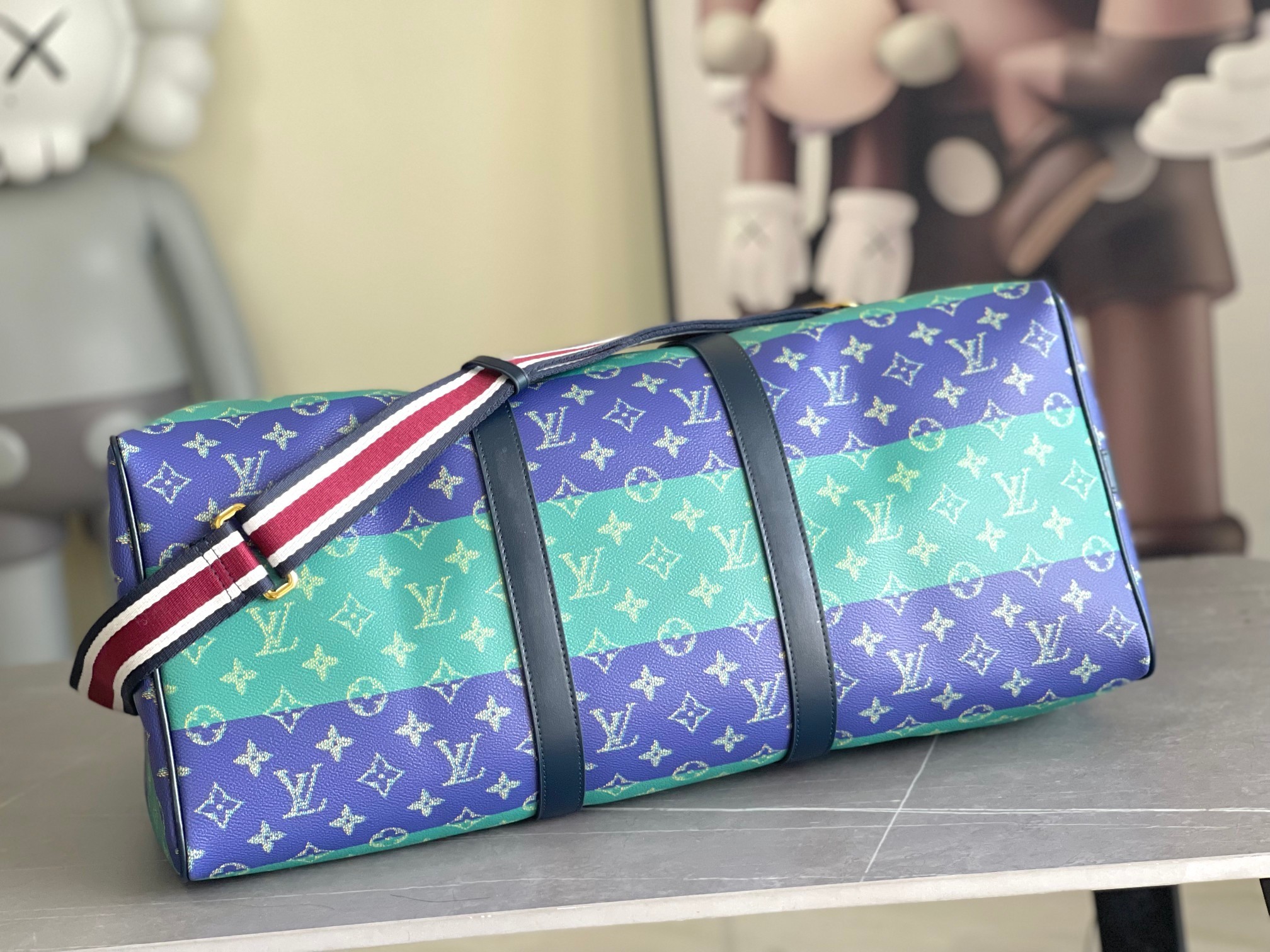 顶级原单 N25900 东京 163c01变码芯片本款 Keepall Bandoulière 50 旅