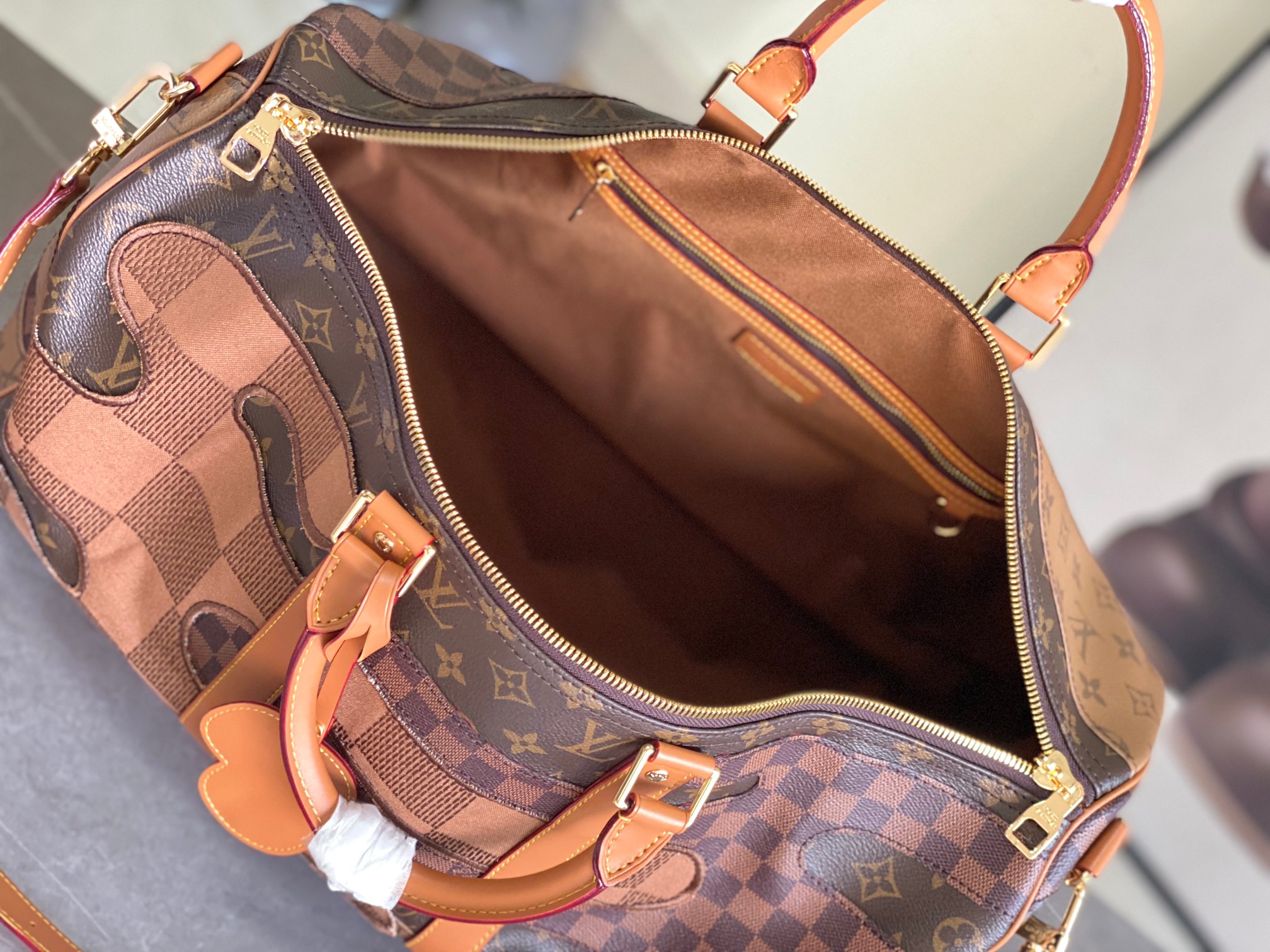 【KEEPALL BANDOULIÈRE 50 旅行袋】 m26119 拼色 nigo本款 Keepal