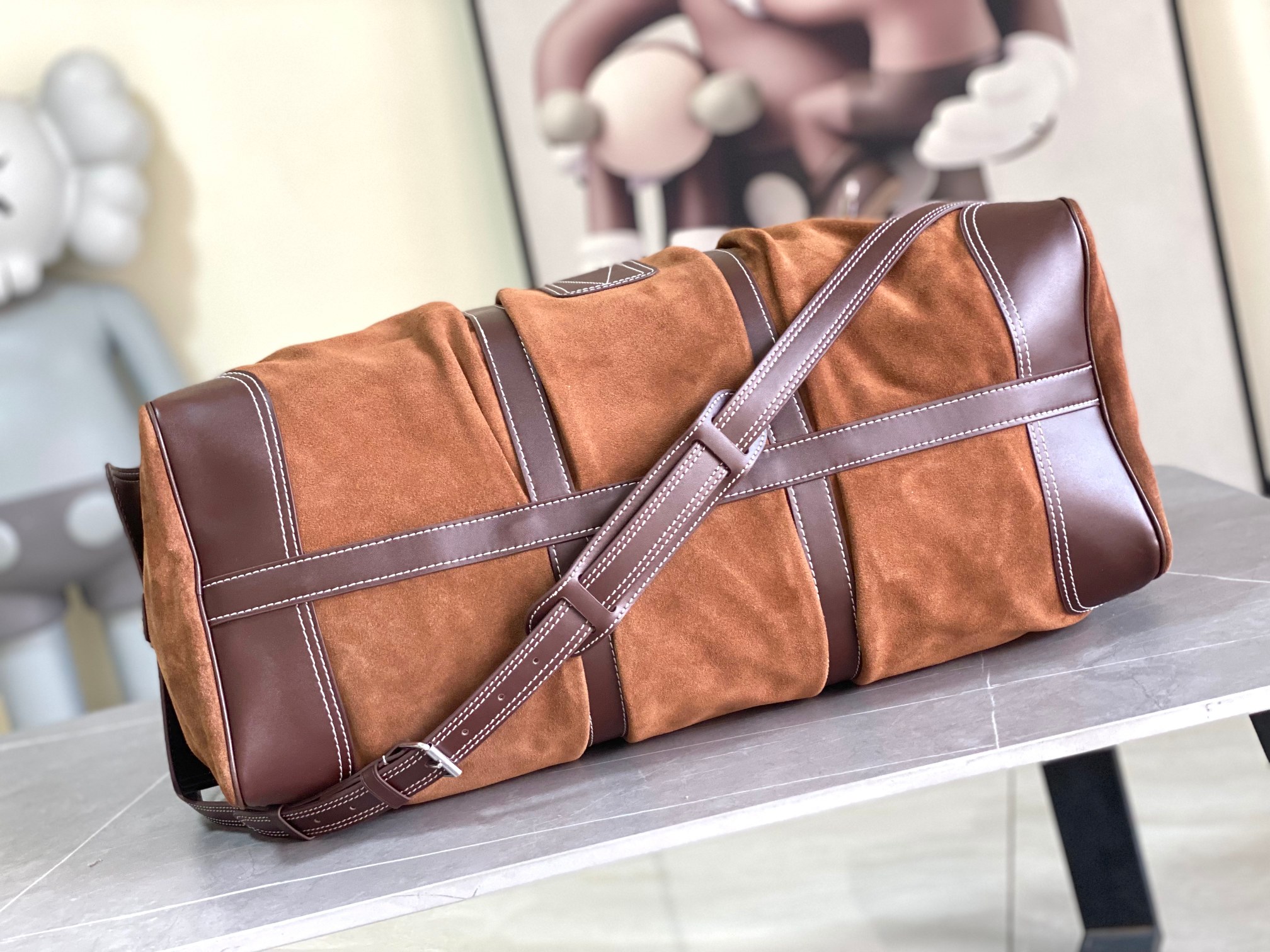 【KEEPALL BANDOULIÈRE 50 旅行袋】 m26127拼色 nigo本款 Keepall