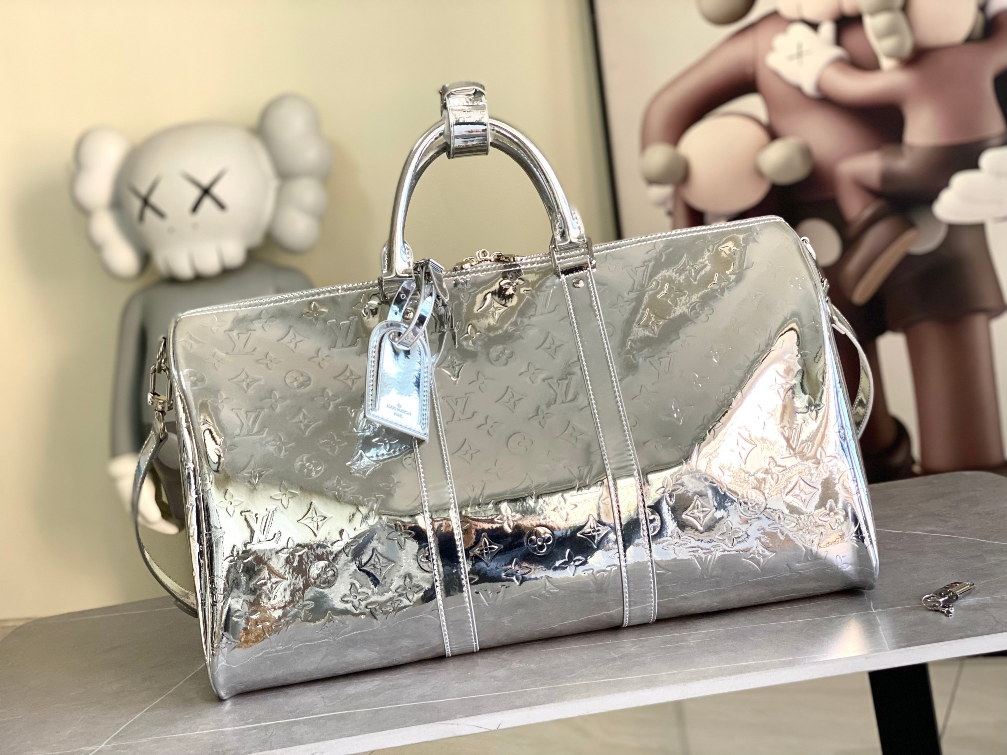 NO:659219,M26766 Silver 163c01 Dynamic Chip 2026 Early Spring Men's Bag Crossbody Handbag Region: Paris Quarter: 2026 Early Spring Brand: Louis Vuitton Louis Vuitton (available in November) 26 Early Spring Heritage Keepall 50 Size 50.0X29.0X23.0, authentic grade LV, louis vuitton, louis vuitton, louis vuitton19860909M26766银色 163c01动态芯片2026早春男包斜挎手提包地区:巴黎季度:2026早春 品牌:Louis Vuitton 路易威登(11月上市)26早春Heritage Keepall 50 尺寸50.0X29.0X23.0,正品级LV,louis vuitton,louis vuitton,louis vuitton,Bag