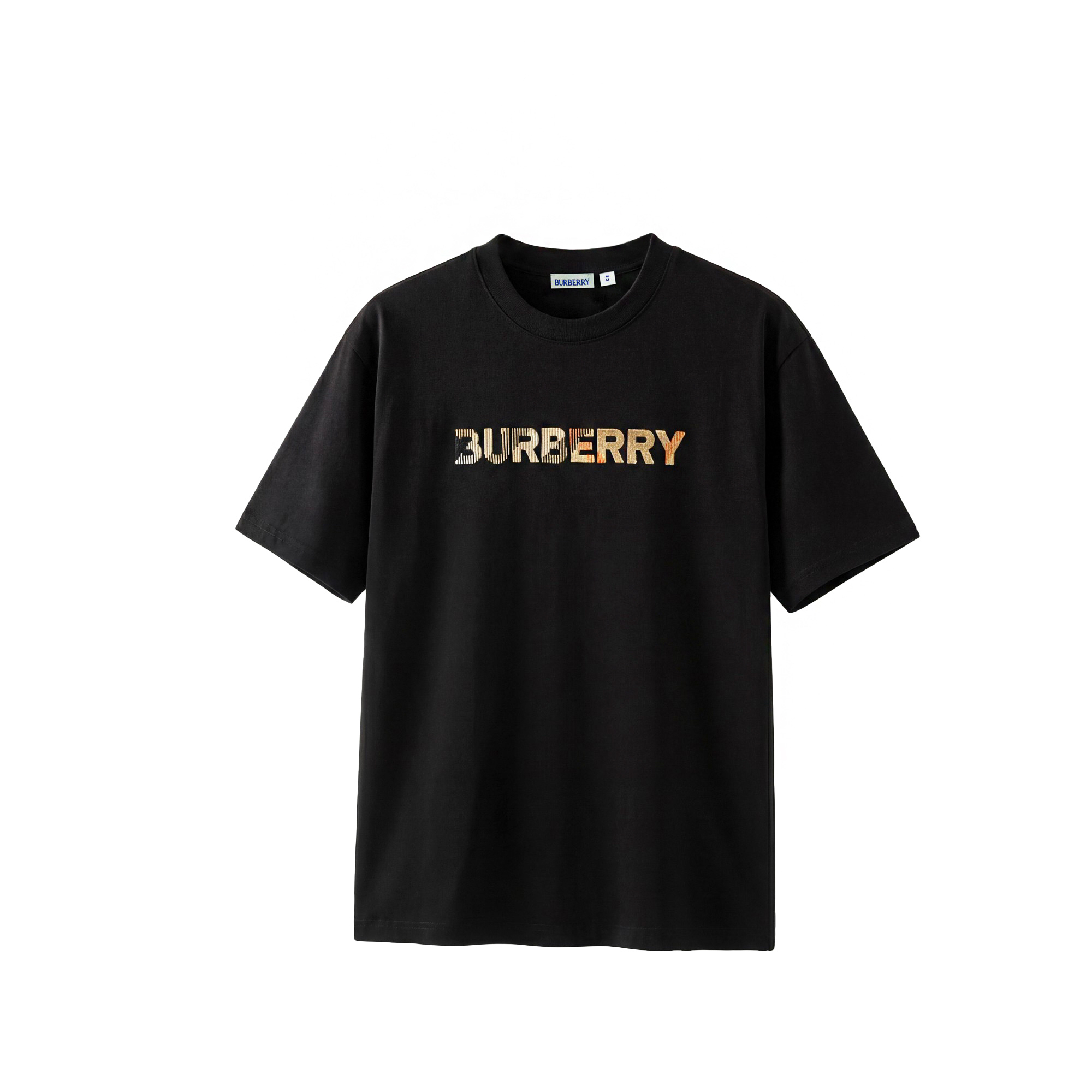 Burberry 高端品质 Burberry巴宝莉刺绣字母logo圆领短袖，高克重 洗水面料，洗水完280g重， 工艺，宽松版型
