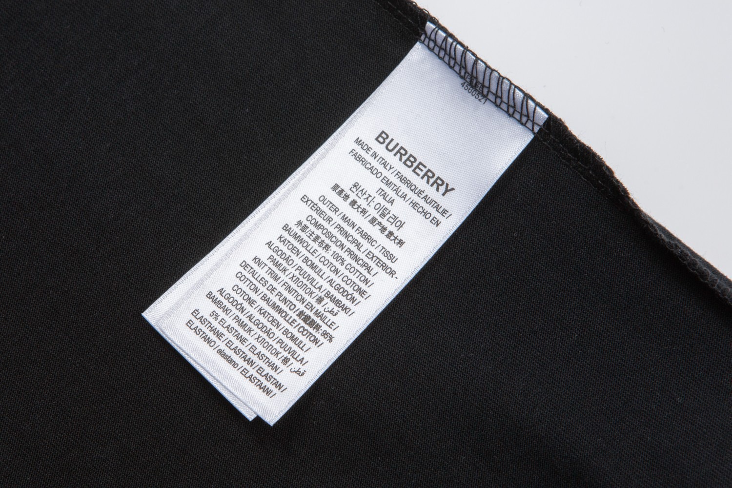 Burberry 高端品质 Burberry巴宝莉刺绣字母logo圆领短袖，高克重 洗水面料，洗水完280g重， 工艺，宽松版型