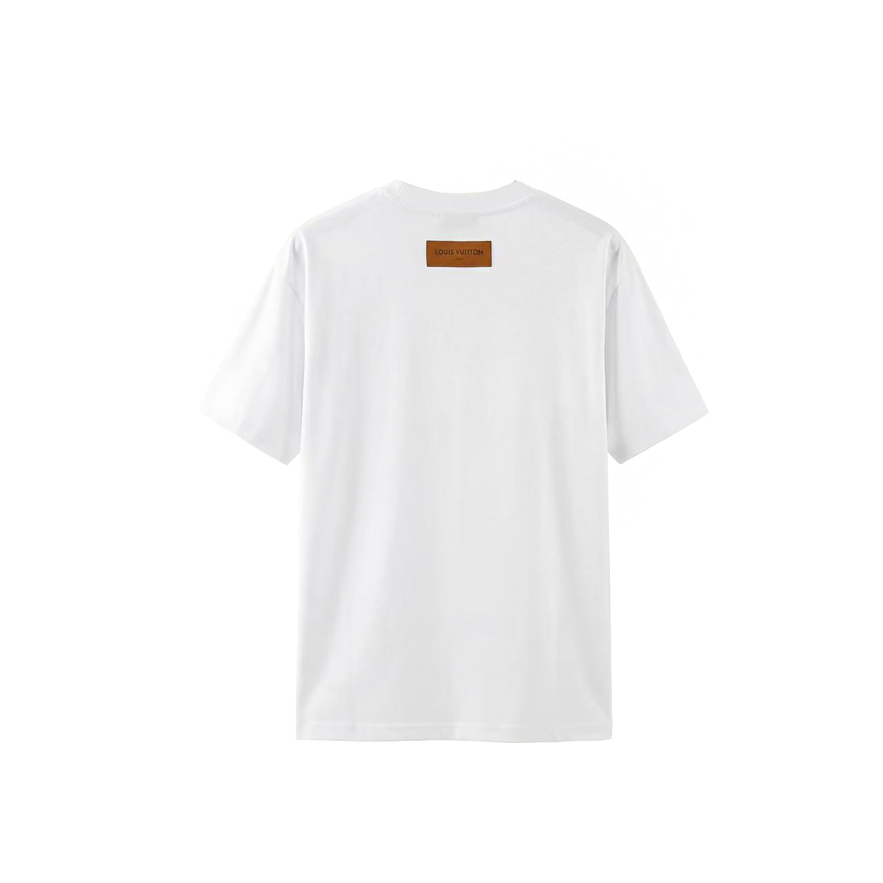 Louis Vuitton 高端品质 Lv彩色刺绣字母logo圆领短袖，高克重 洗水面料，洗水完280g重， 工艺，宽松版型