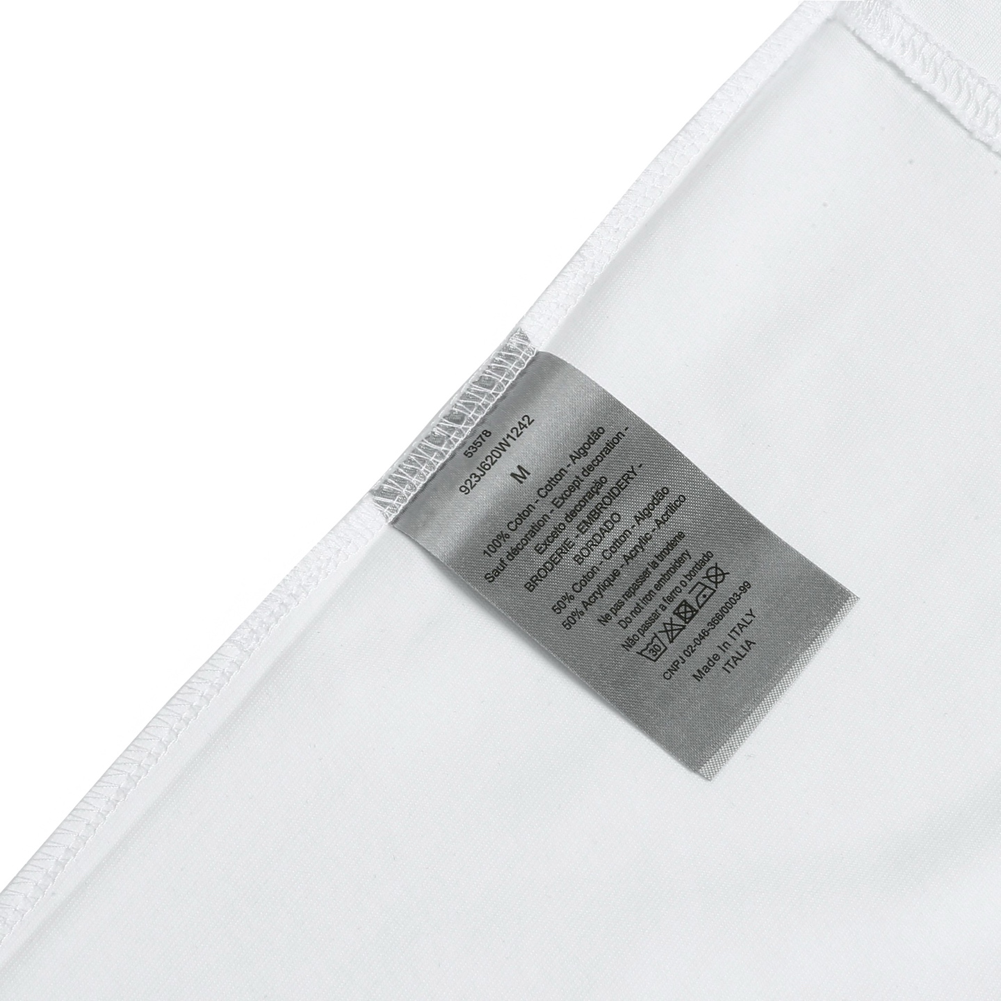 Dior 高端品质 Dior刺绣小字母logo圆领短袖，高克重 洗水面料，洗水完280g重， 工艺，宽松版型
