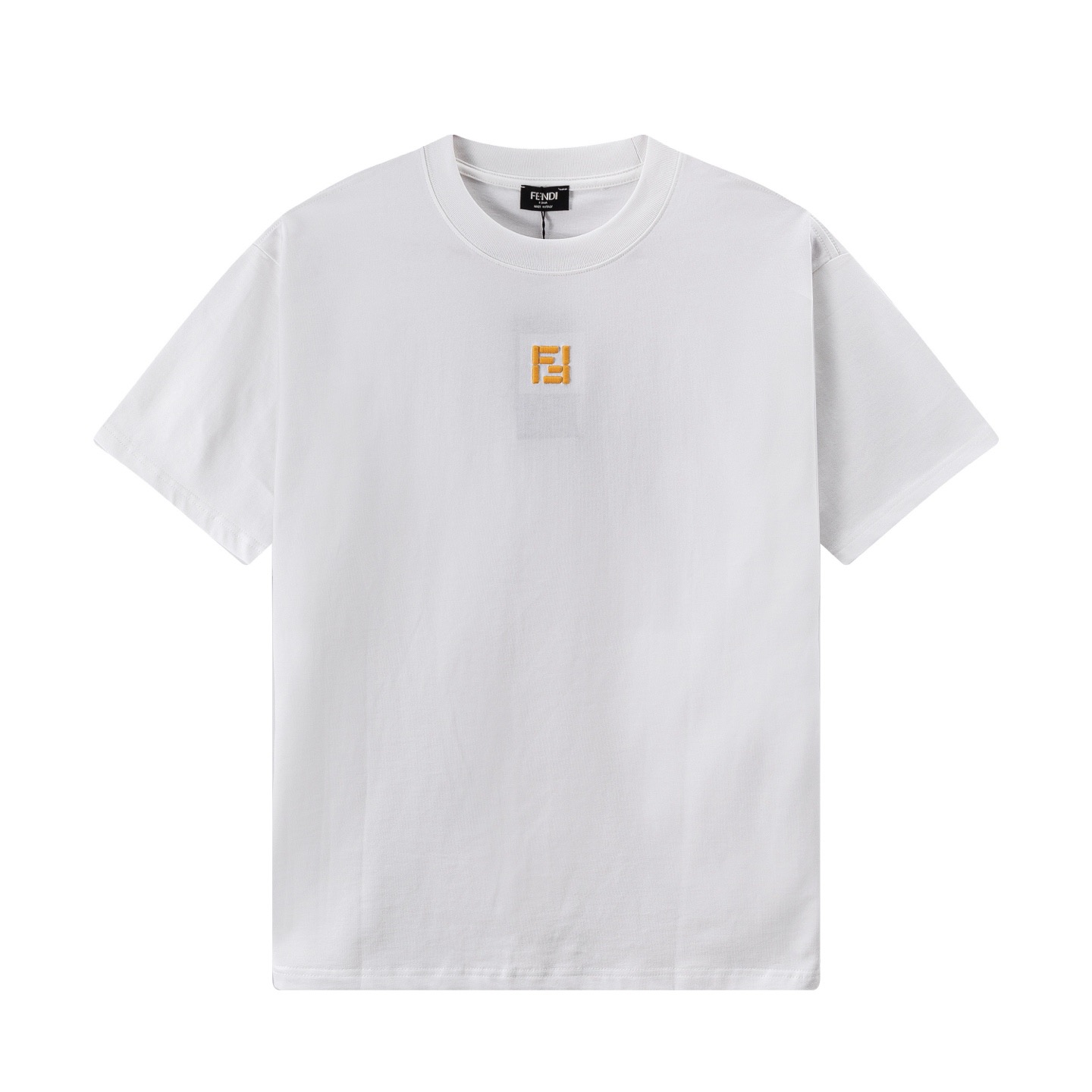 Fendi 高端品质 Fendi 芬迪小刺绣字母logo圆领短袖 后背硅胶字母logo 高克重 洗水面料