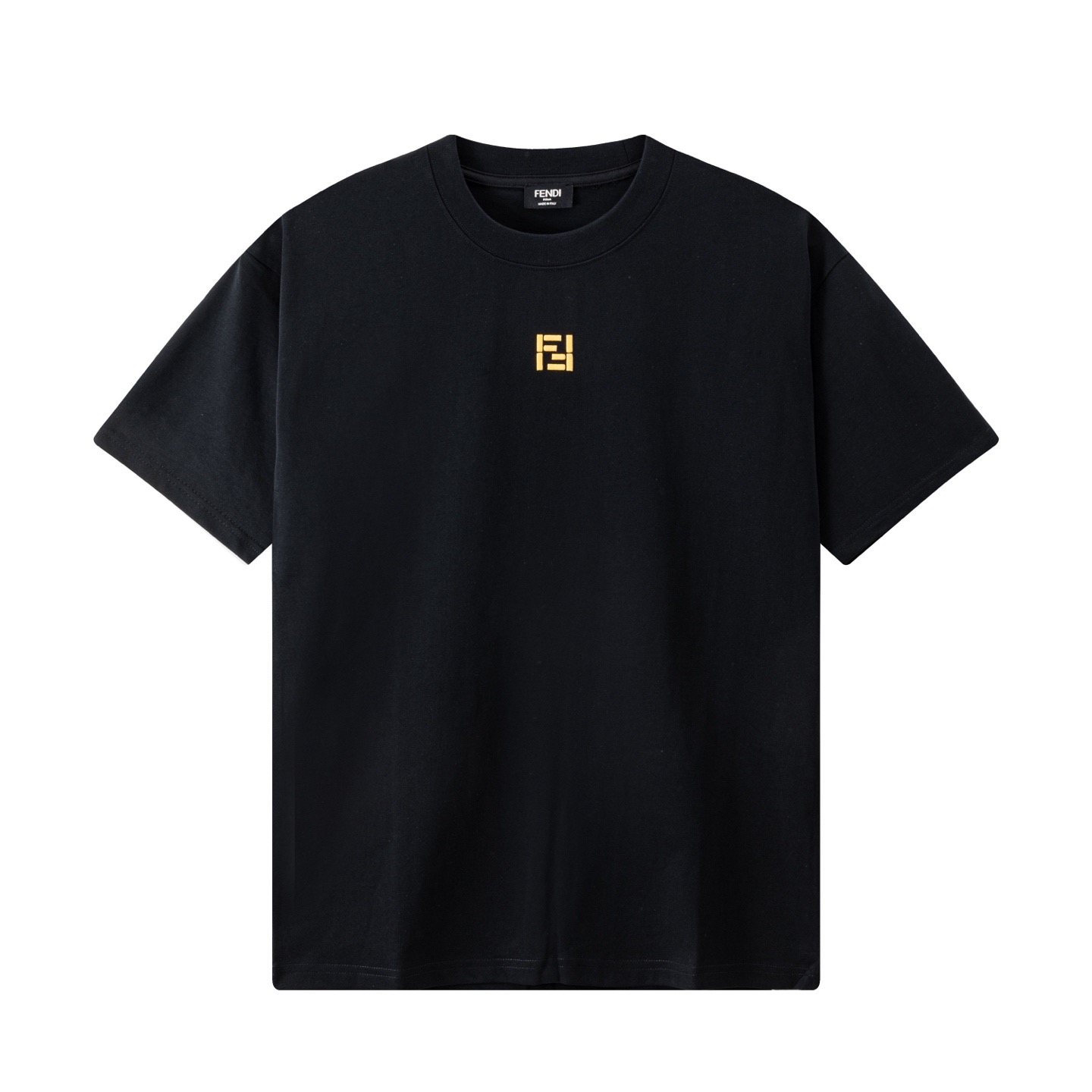 Fendi 高端品质 Fendi 芬迪小刺绣字母logo圆领短袖 后背硅胶字母logo 高克重 洗水面料