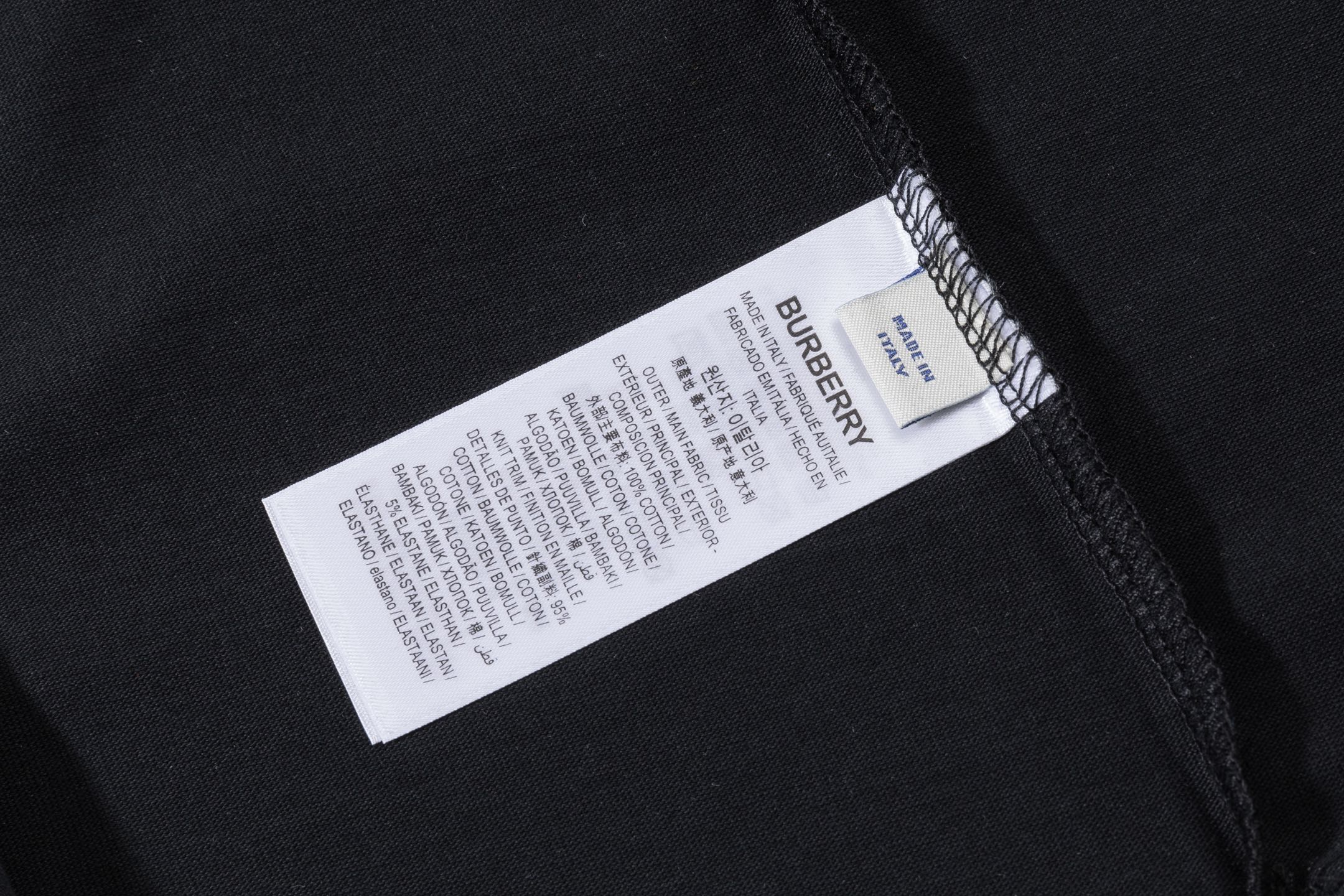 Burberry 高端品质 Burberry巴宝莉战马立体牙刷绣logo圆领短袖，高克重 洗水面料，洗水完280g重， 工艺，宽松版型
