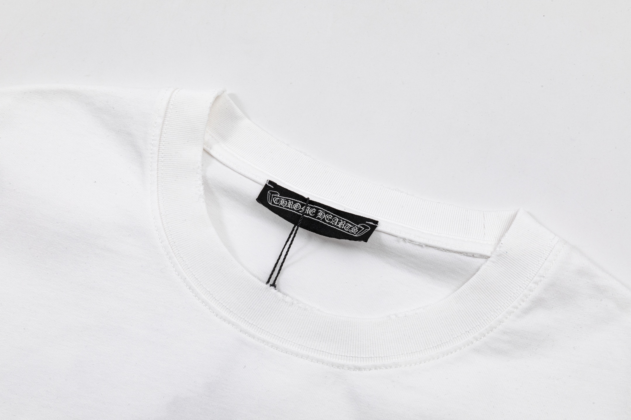 Chrome Hearts 高端品质 Chrome Hearts 克罗心印花立体万针刺绣字母logo圆领短袖