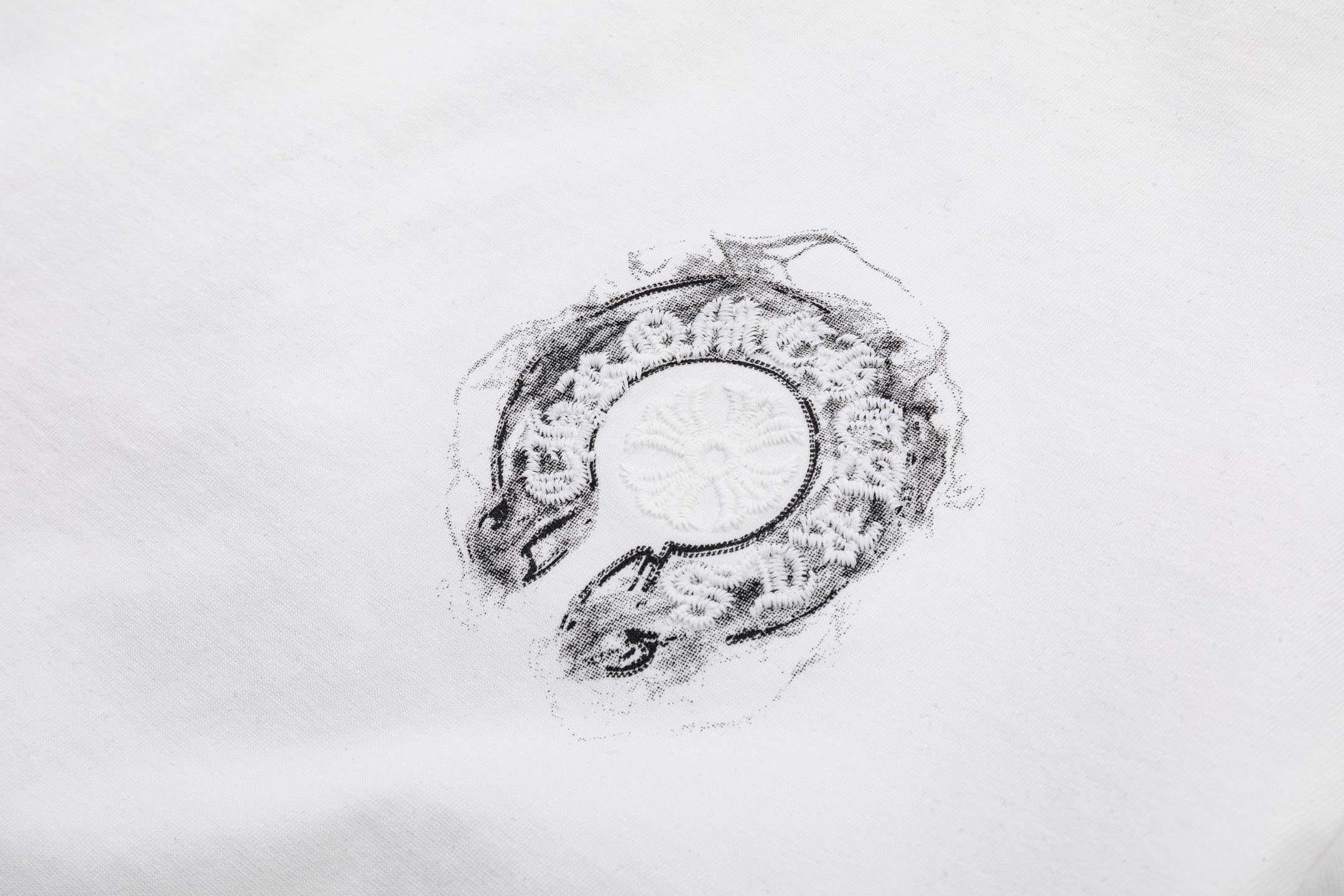 Chrome Hearts 高端品质 Chrome Hearts 克罗心印花立体万针刺绣字母logo圆领短袖