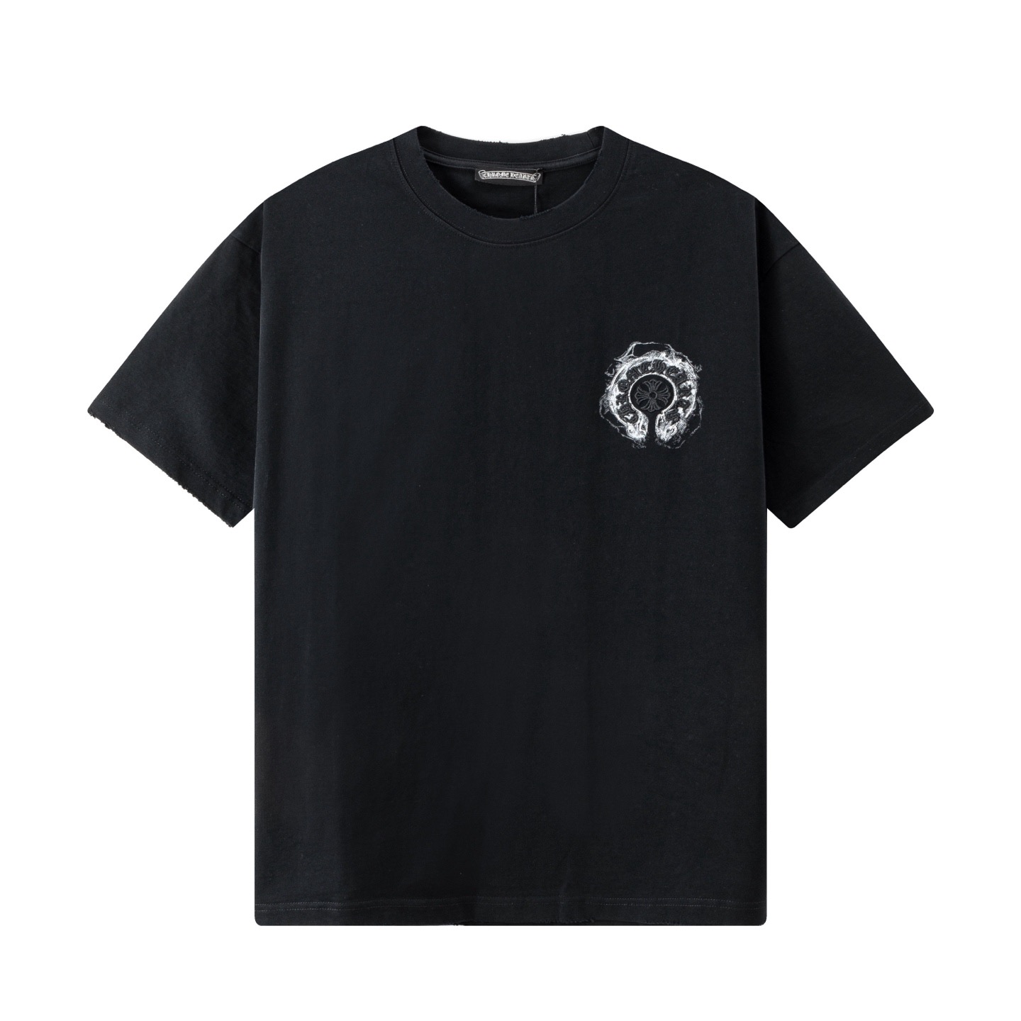 Chrome Hearts 高端品质 Chrome Hearts 克罗心印花立体万针刺绣字母logo圆领短袖