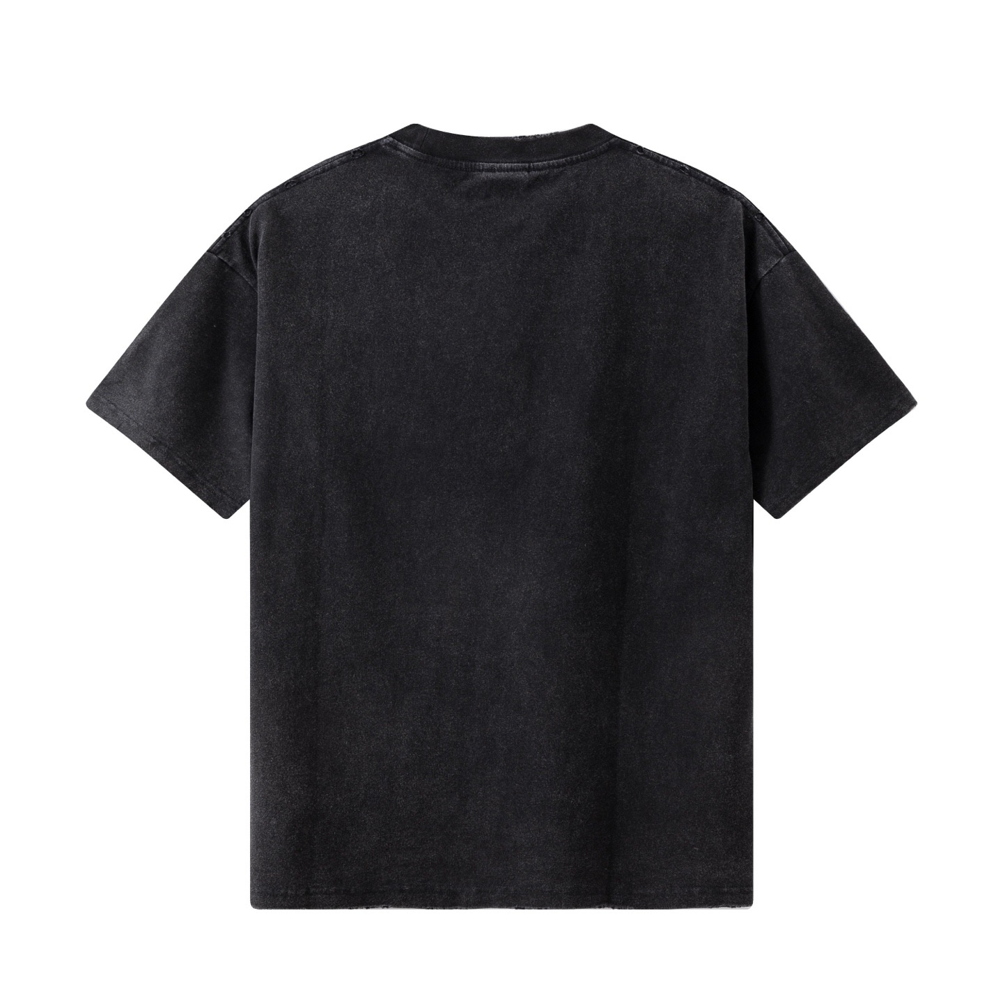 Balenciaga 高端品质 Balenciaga巴黎世家印花字母logo圆领短袖 领口 袖口做破洞磨损工艺