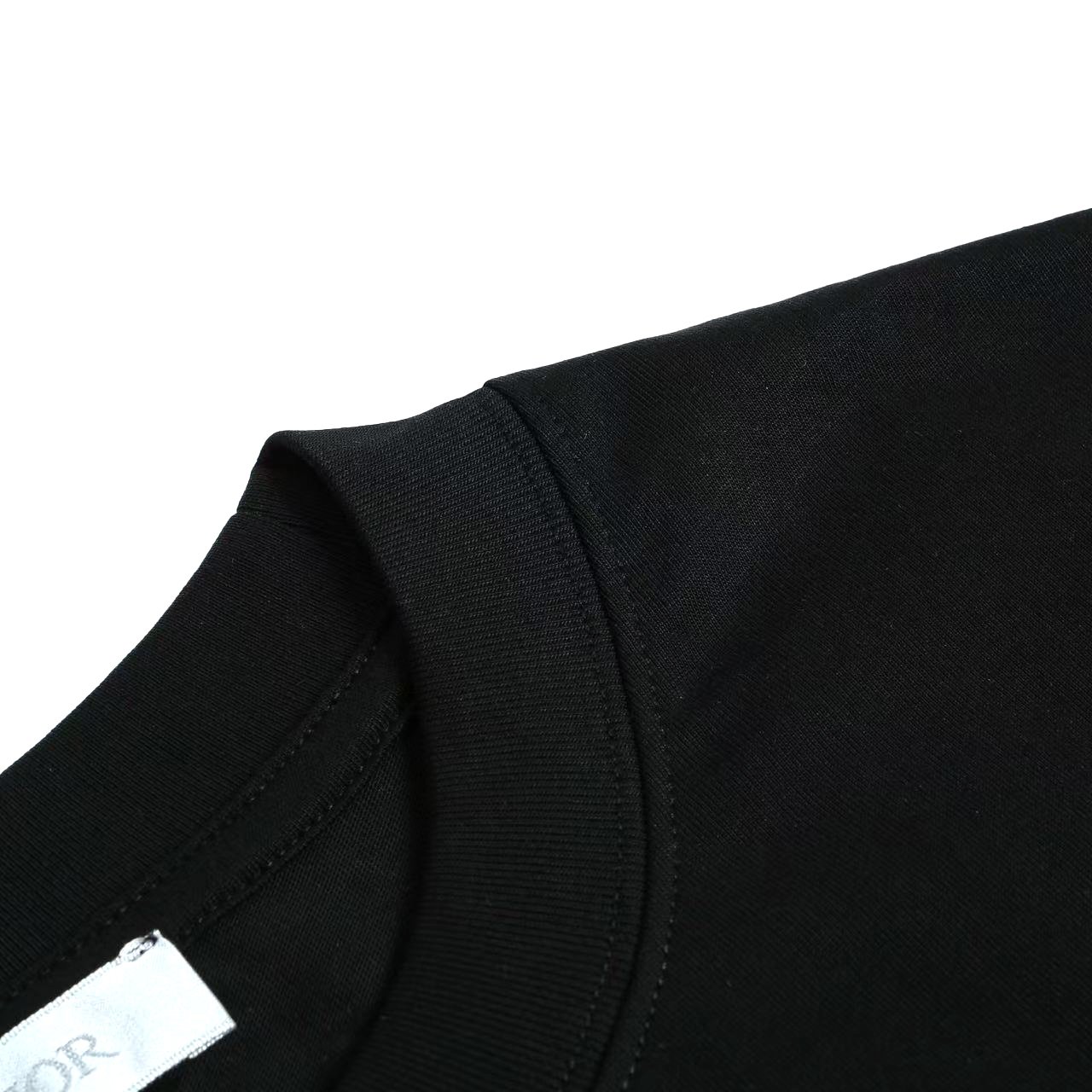 Dior 高端品质 Dior刺绣小字母logo圆领短袖，高克重 洗水面料，洗水完280g重， 工艺，宽松版型