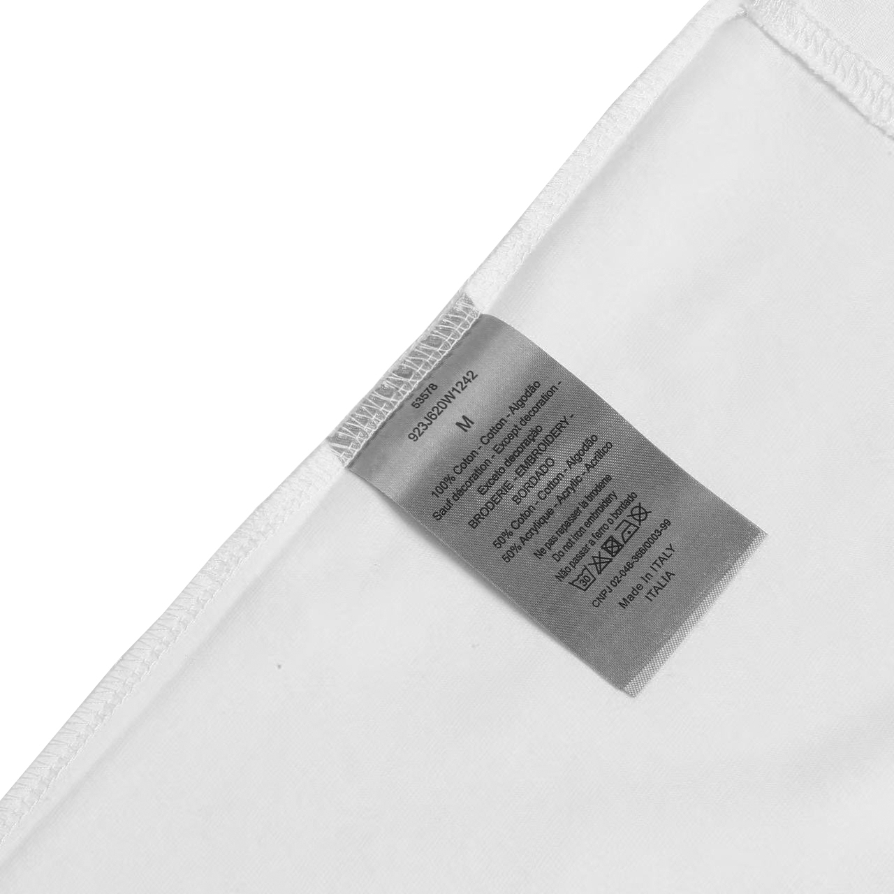 Dior 高端品质 Dior胸口刺绣字母logo圆领短袖，高克重 洗水面料，洗水完280g重， 工艺，宽松版型