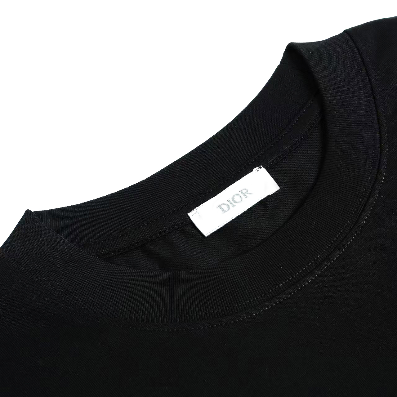 Dior 高端品质 Dior刺绣字母logo圆领短袖，高克重 洗水面料，洗水完280g重， 工艺，宽松版型
