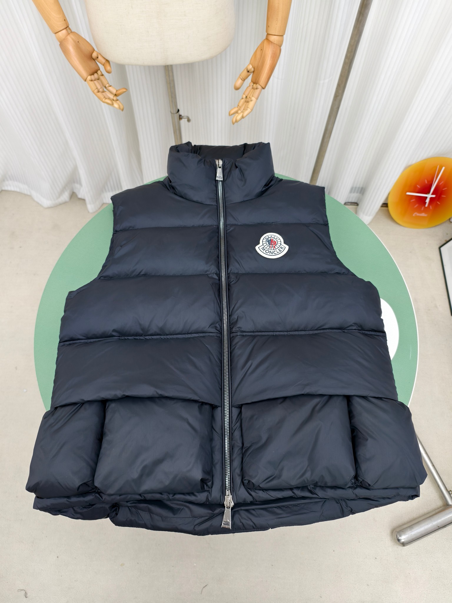 Moncler Gilet d'hiver 2025, duvet de canard blanc, léger et chaud, unisexe