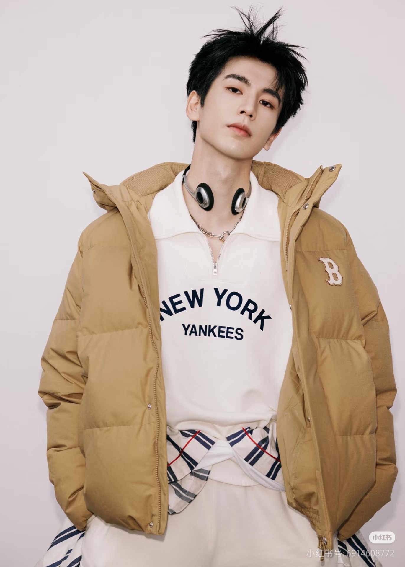MLB张凌赫同款羽绒服 男女同款
