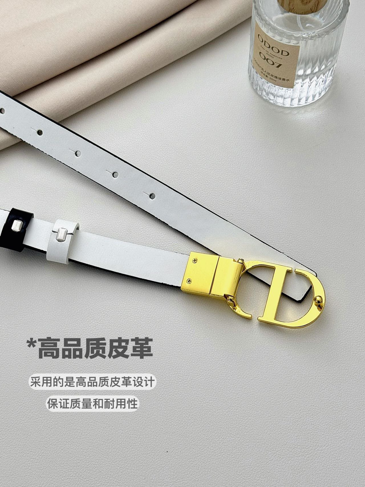 迪奥 Dior 奢华工坊高定皮带腰带配饰 #C5BB8FB8 4