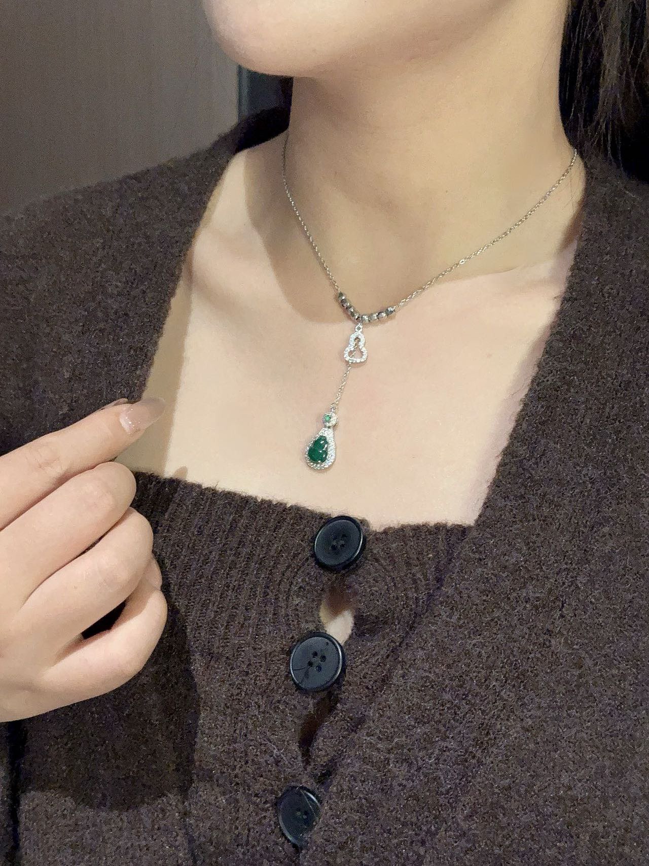 我最近爱不释手的葫芦翡翠项链 2