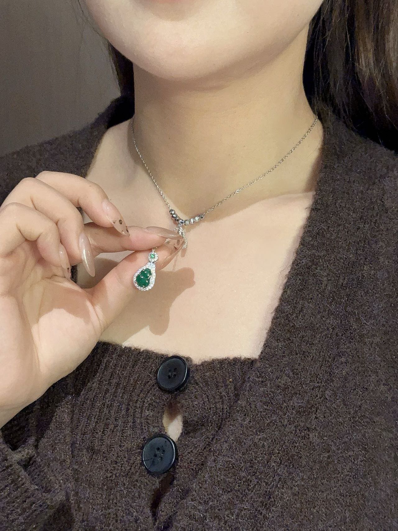 我最近爱不释手的葫芦翡翠项链 8