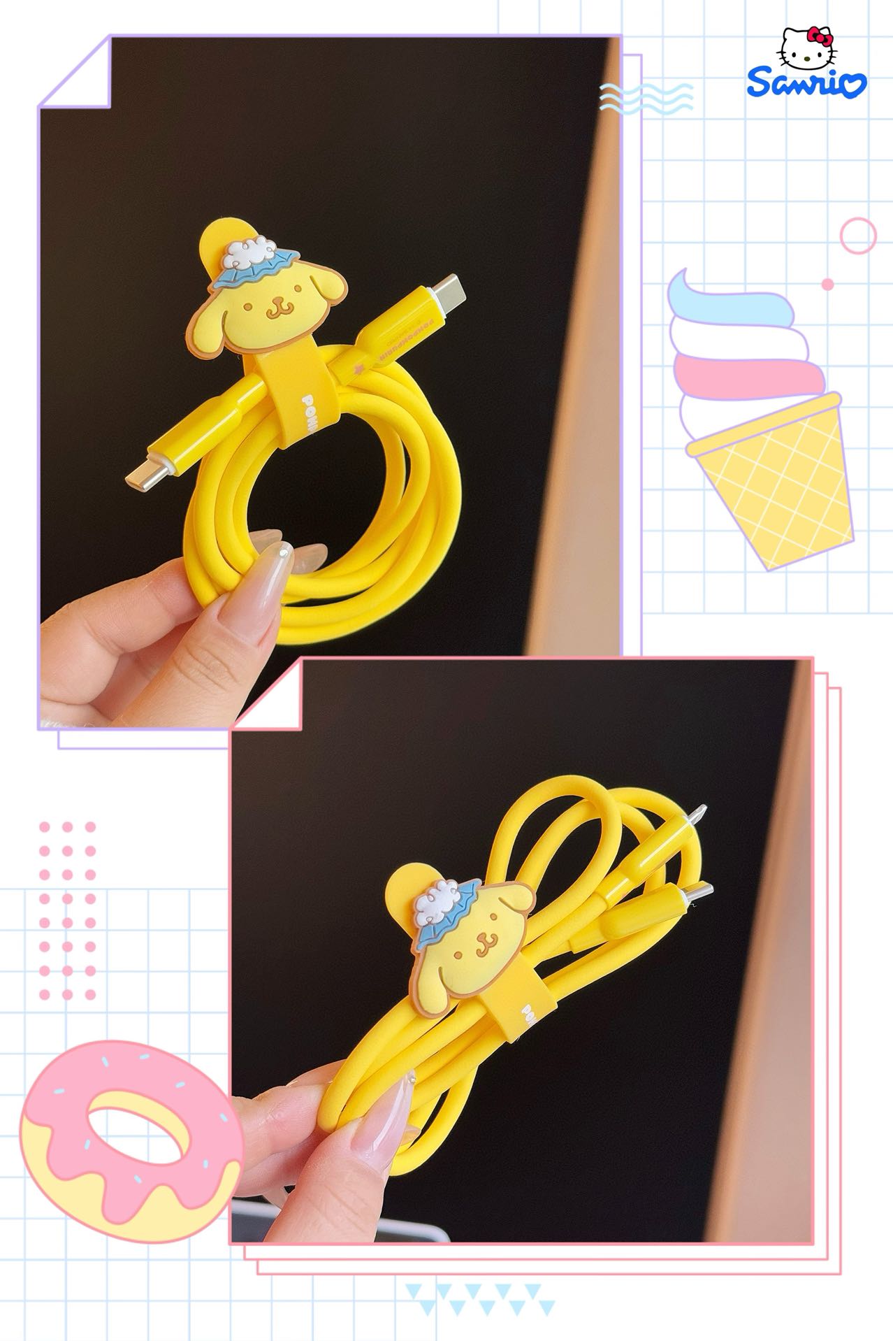 Two storage methods ⬇️Comes with cuteness 🥰 Sanrio winding machine!Let' - Lifestyle