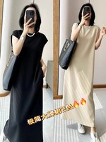 Chanel Clothing Dresses Beige Black Summer Collection Casual