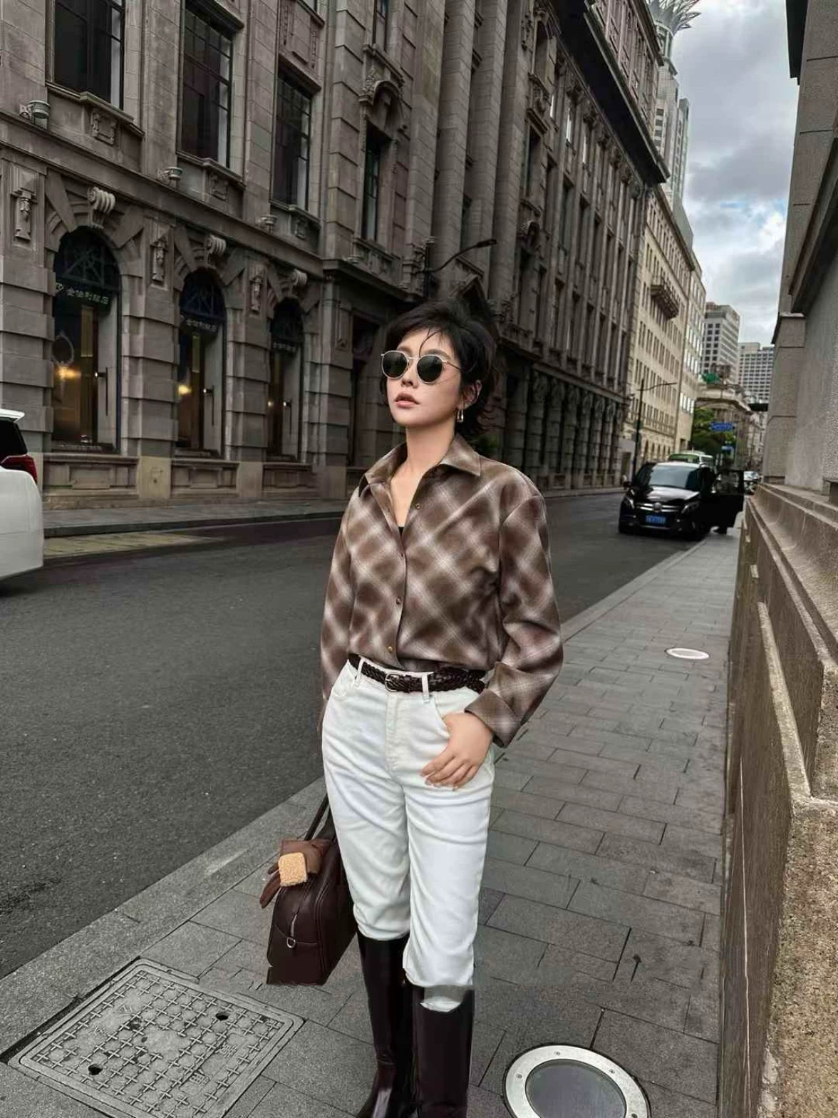 “High-Quality Designer Wool Shirts for Women: 2025 Collection” - 图片 2