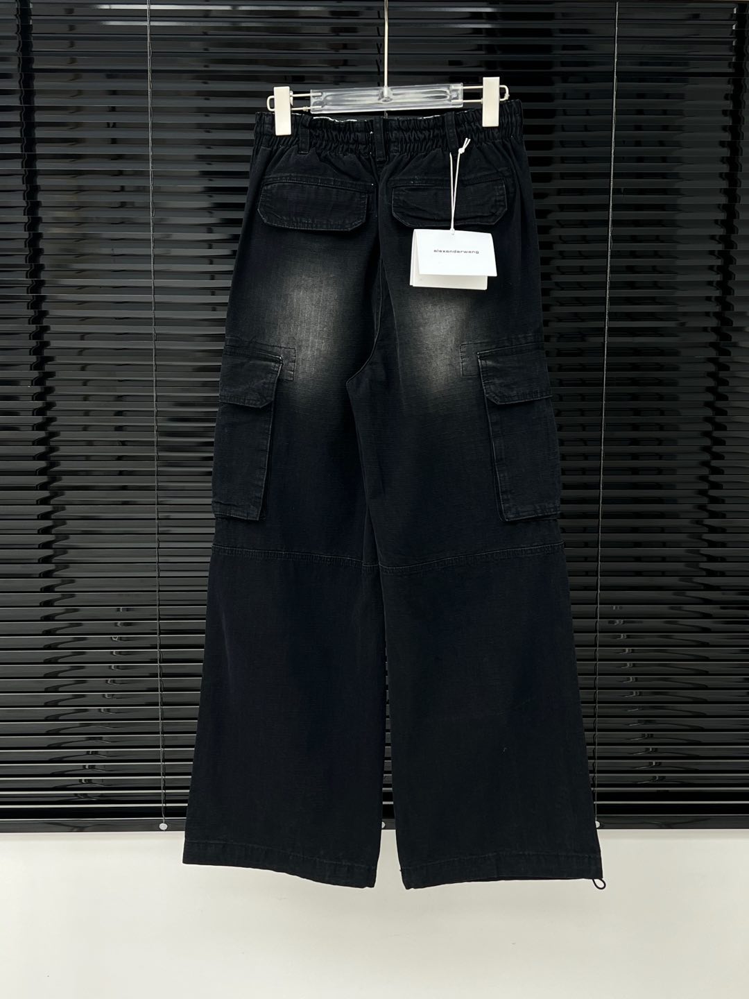 Elastic Waist Drawstring Cargo Pants - Heavy Duty Twill, Unisex Style 9 i1745223851431 2995 0 5
