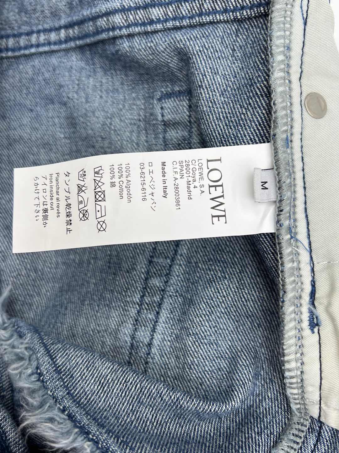 LOEWE Women's Denim Shorts High-Waisted Shorts with Embroidered Logo 6 i1746435597951 472 0 5