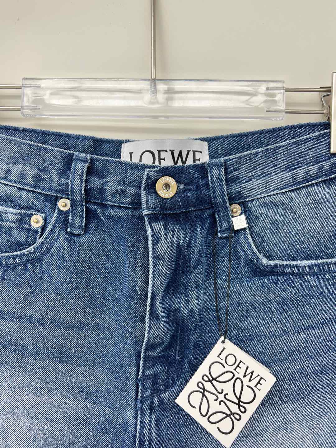 LOEWE Women's Denim Shorts High-Waisted Shorts with Embroidered Logo 3 i1746435598264 3055 0 2