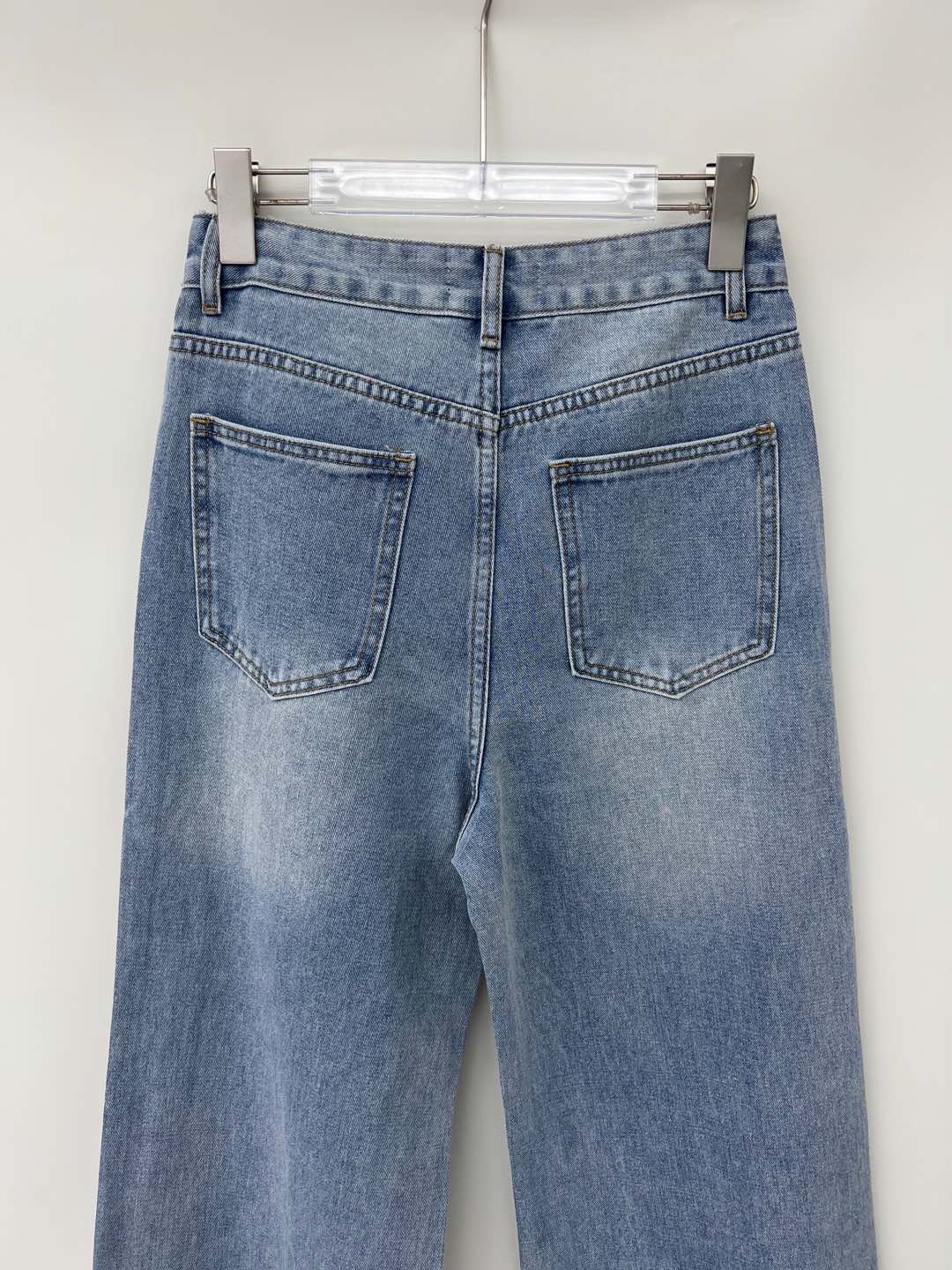 Miu Miu Rhinestone Embellished High-Waisted Wide-Leg Jeans for Women 8 i1746604313189 457 0 7