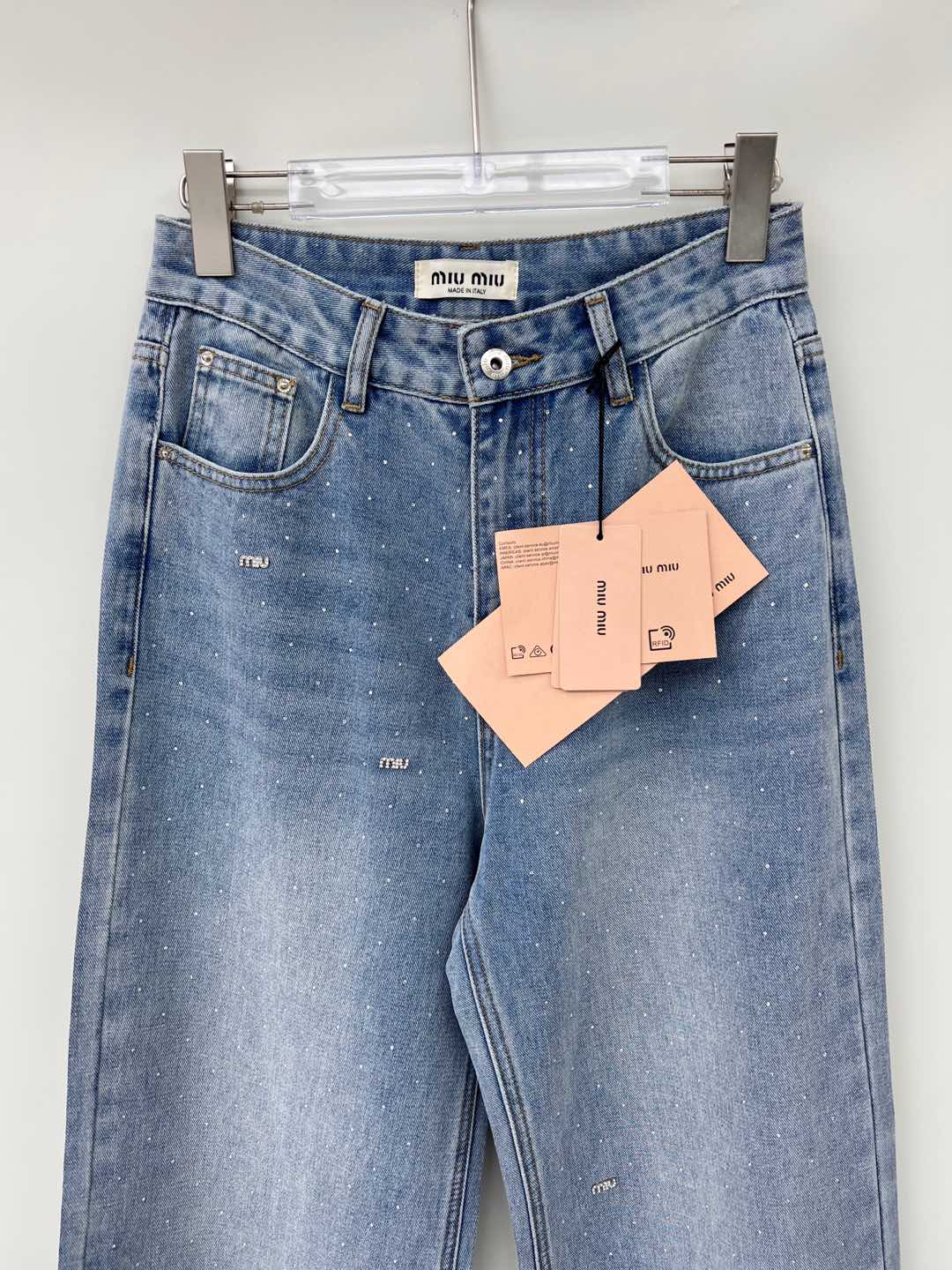 Miu Miu Rhinestone Embellished High-Waisted Wide-Leg Jeans for Women 3 i1746604313684 7204 0 2