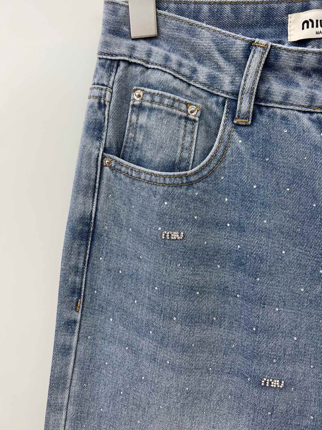 Miu Miu Rhinestone Embellished High-Waisted Wide-Leg Jeans for Women 5 i1746604314610 6699 0 4