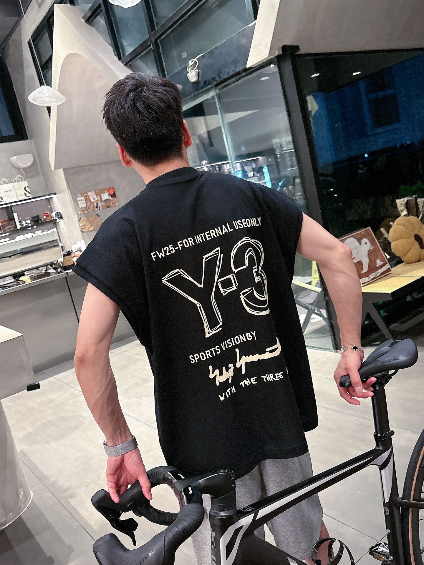 “High-quality Cotton Summer Vests with Novel Fake Two-Piece Design – Y.3 Collection” - 图片 5