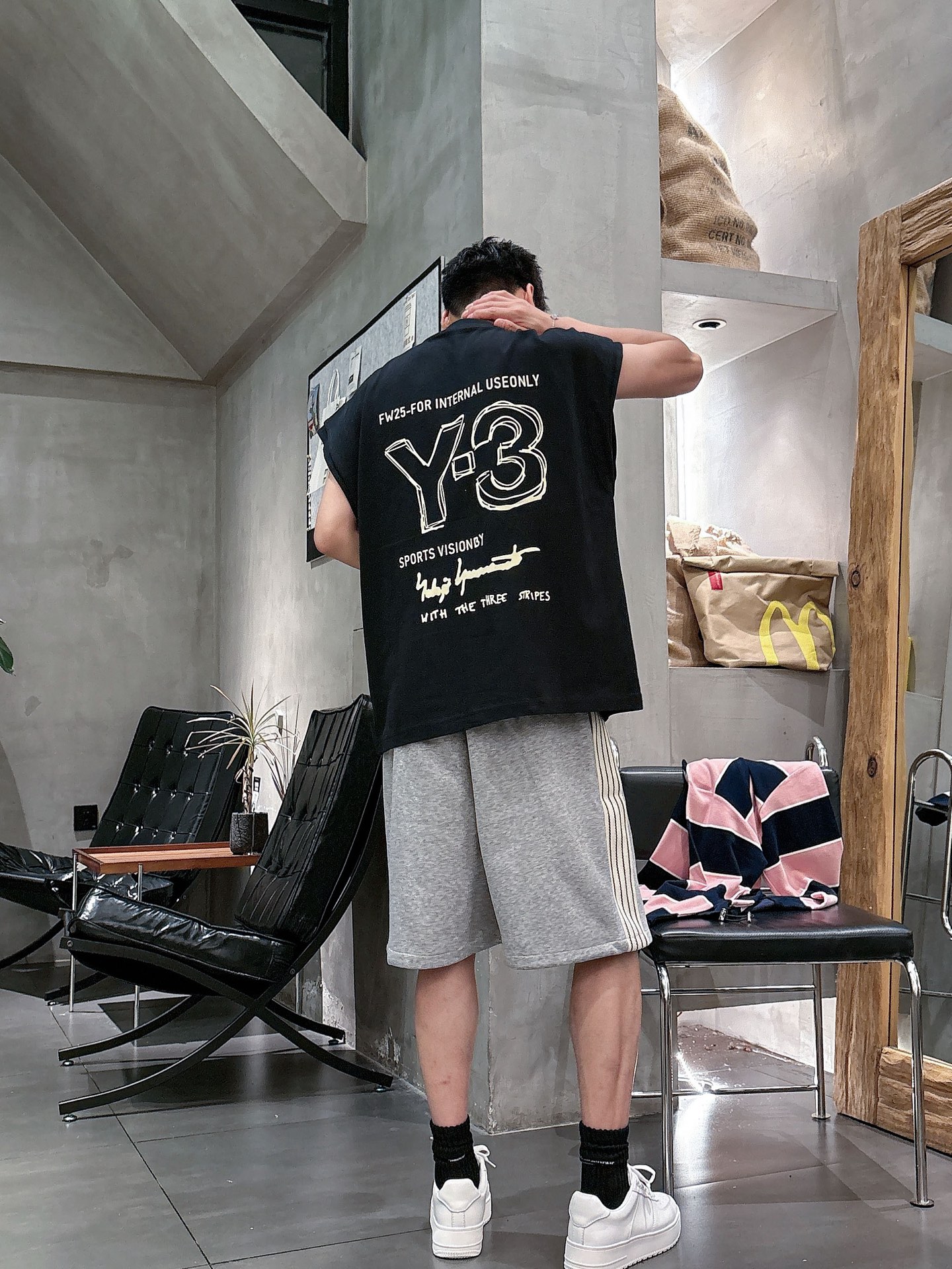“High-quality Cotton Summer Vests with Novel Fake Two-Piece Design – Y.3 Collection” - 图片 7