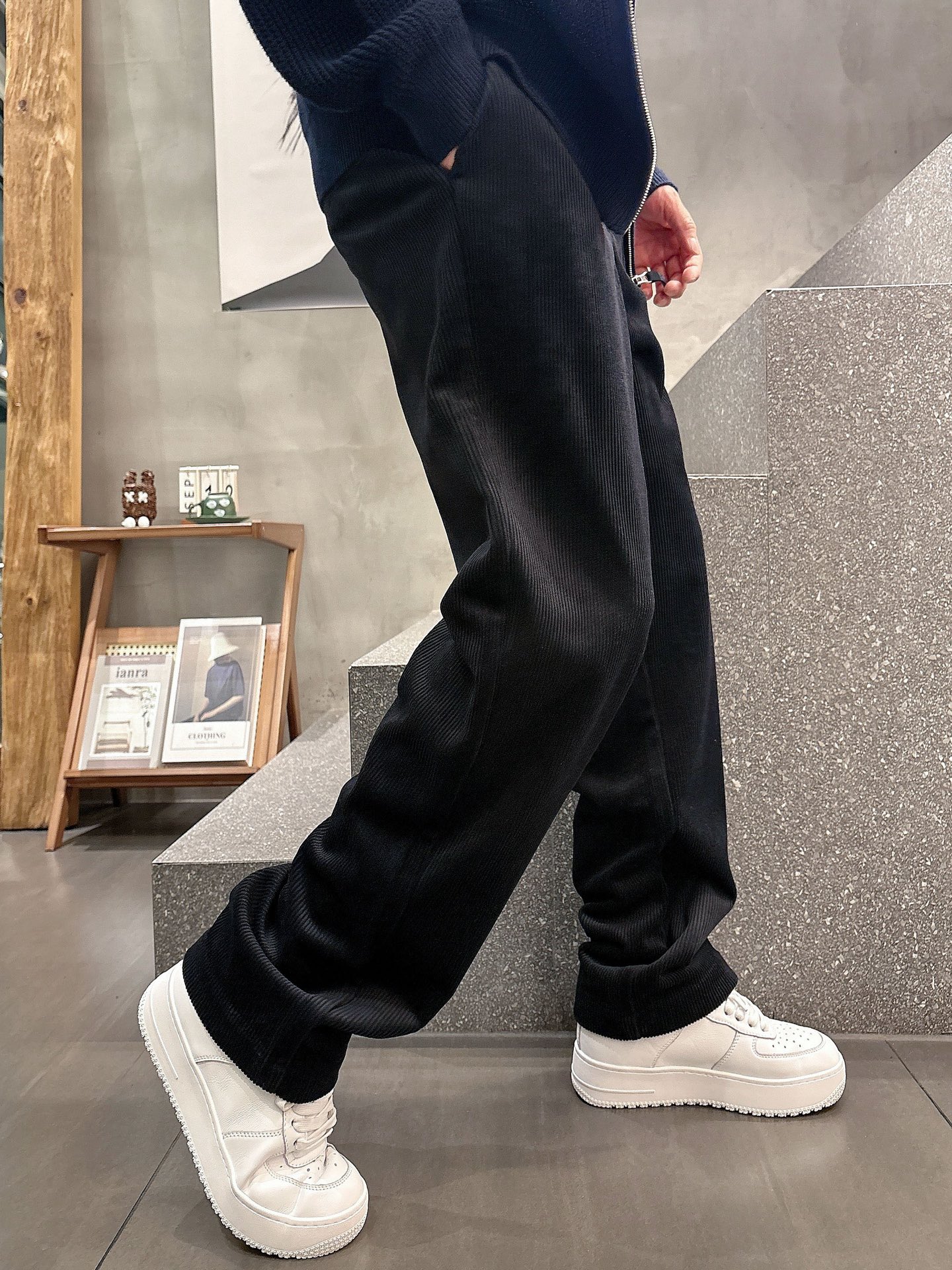 Moncler Corduroy Pants: Stylish Straight-Leg Trousers with Logo Detail 9 i1757919872238 2511 0 7