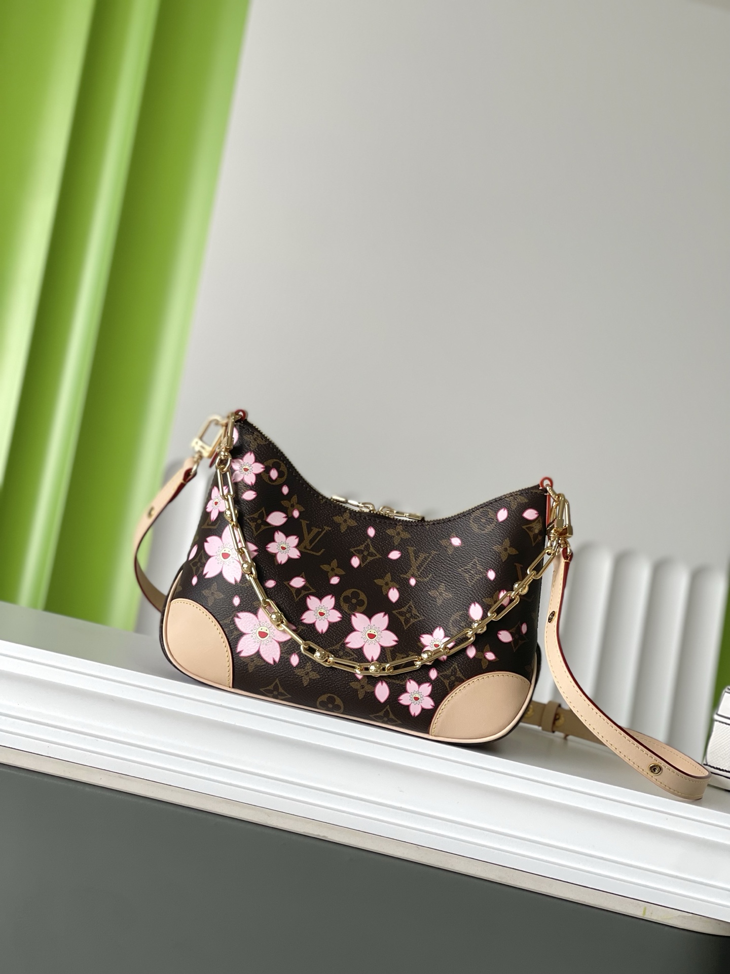 NO:208020,Purchase price M13265 29×16×9.5 BOULOGNE Sakura Croissant Top Original Order Change Code Chip, LV [Top Original Order], louis vuitton19860909拿货价 M13265 29×16×9.5 BOULOGNE 樱花牛角包 顶级原单 变码芯片,LV【顶级原单】,louis vuitton,Bag