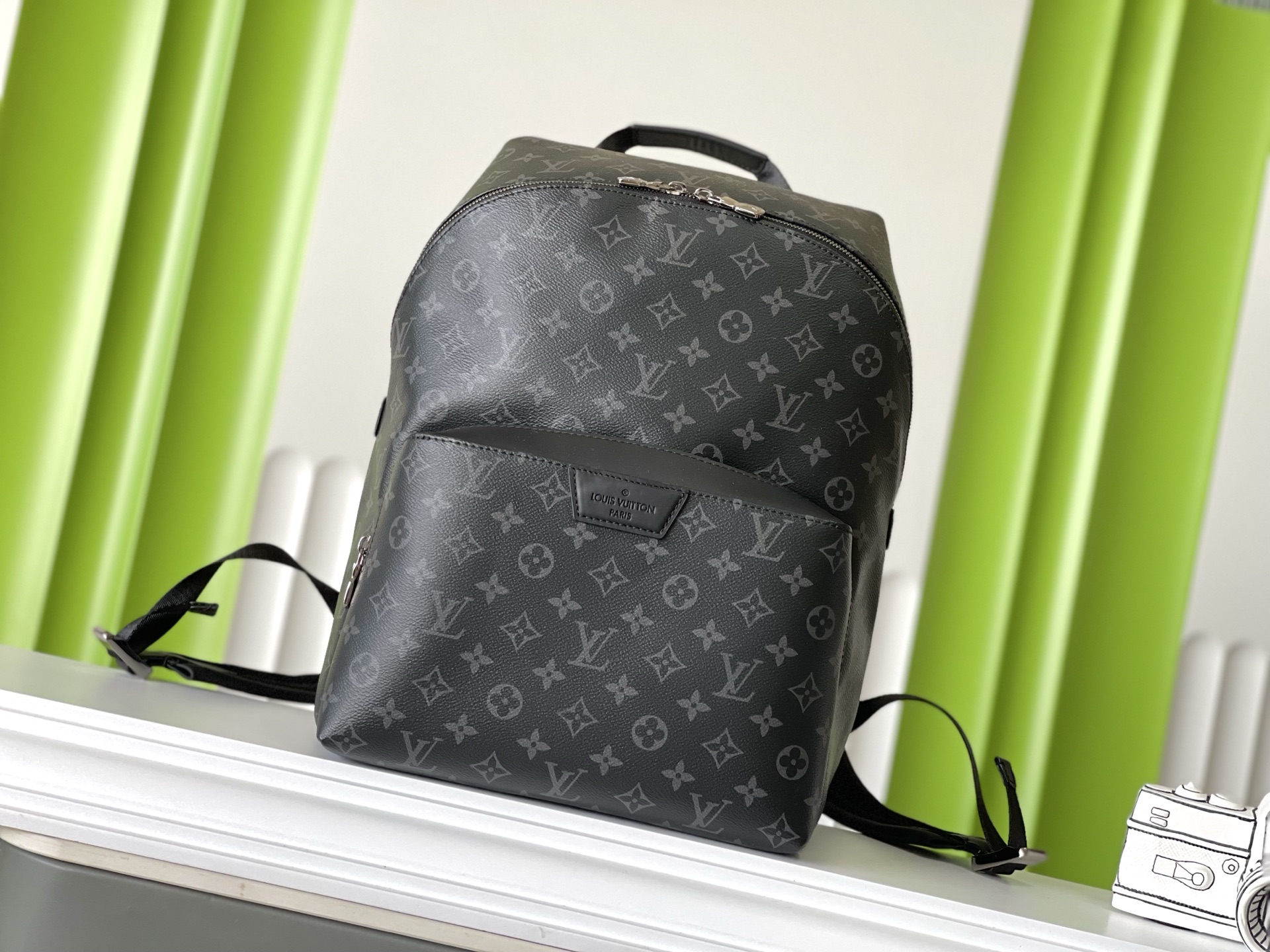 NO:208018,Purchase price M43186 40×30×20 DISCOVERY Black Flower Backpack Top Original Size Chip, LV [Top Original Size], louis vuitton19860909拿货价 M43186 40×30×20 DISCOVERY 黑花双肩包 顶级原单 变码芯片,LV【顶级原单】,louis vuitton,Bag