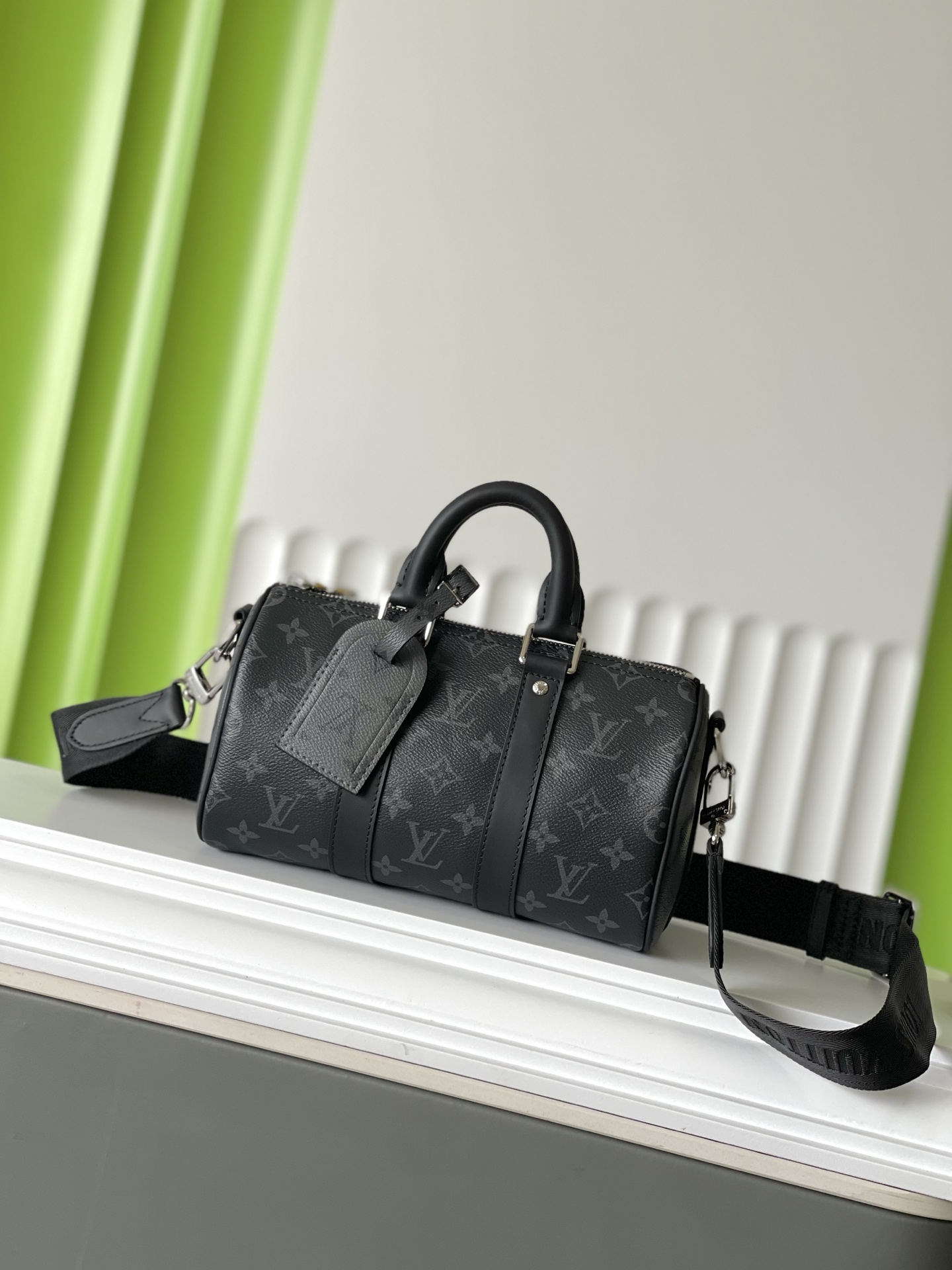 NO:208030,Purchase price M46271 25×15×11 KEEPALL Black Flower Pillow Bag Top Original Order Change Code Chip, LV [Top Original Order], louis vuitton19860909拿货价 M46271 25×15×11 KEEPALL 黑花枕头包 顶级原单 变码芯片,LV【顶级原单】,louis vuitton,Bag