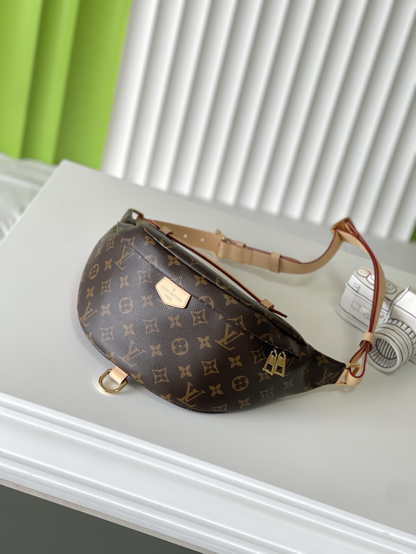 NO:212432,M43644 37×14×13 BUMBAG Presbyterian waist bag Top original order Change code chip, LV [top original order], manolo blahnik, louis vuitton19860909M43644 37×14×13 BUMBAG 老花腰包 顶级原单 变码芯片,LV【顶级原单】,manolo blahnik,louis vuitton,Bag