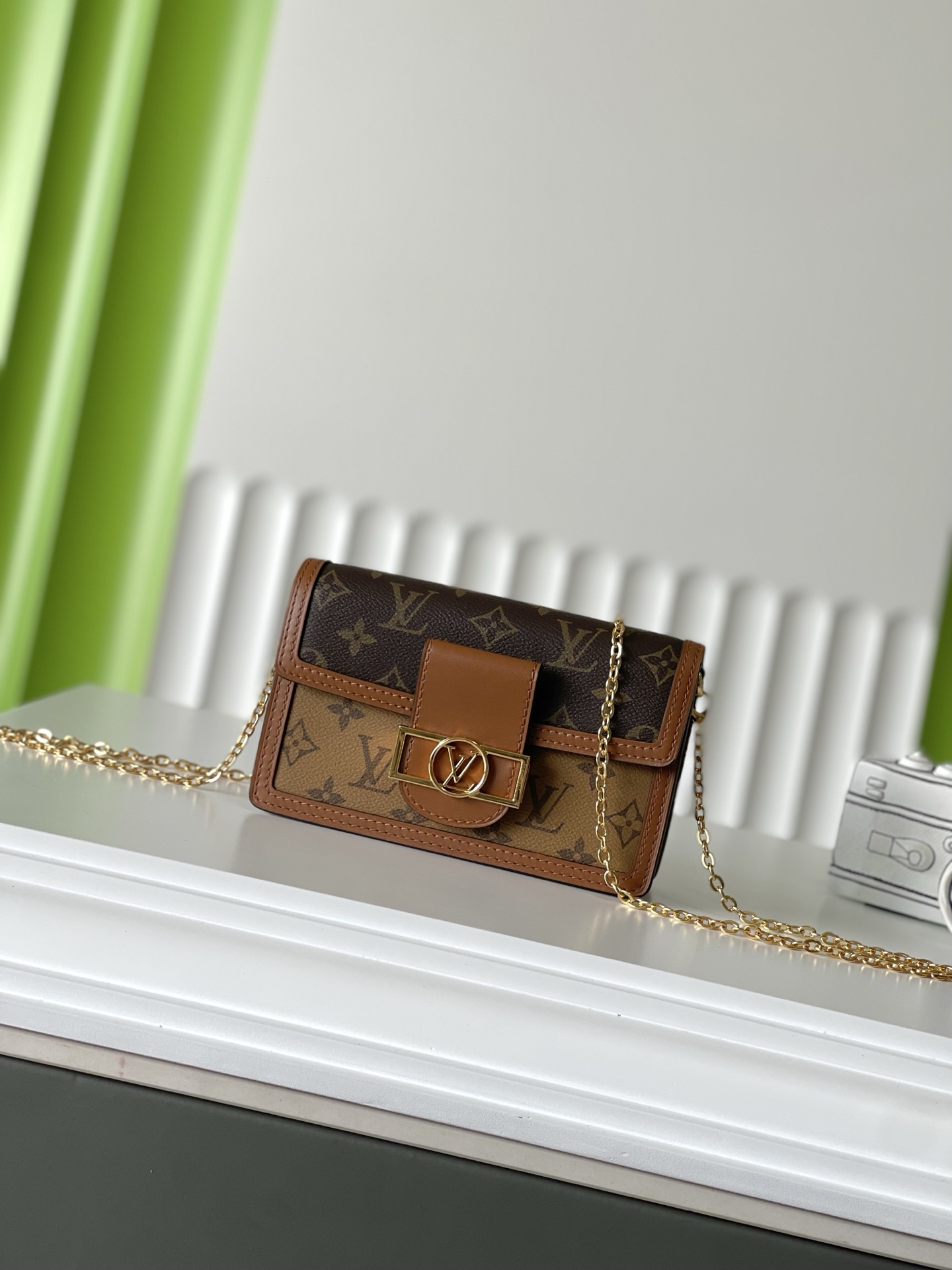 NO:212442,M68746 19×12×5 DAUPHINE Daphne Chain Pack Top Original Slot Code Chip, LV [Top Original Slot], louis vuitton19860909M68746 19×12×5 DAUPHINE 达芙妮链条包 顶级原单 变码芯片,LV【顶级原单】,louis vuitton,Bag