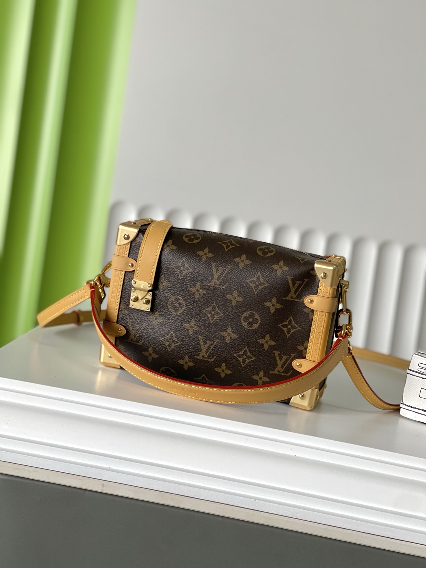 NO:212446,M46358 21×14×6 SIDE TRUNK Gu Ailing Box Pack Top Original Slot Code Change Chip, LV [Top Original Slot], louis vuitton19860909M46358 21×14×6 SIDE TRUNK 谷爱凌盒子包 顶级原单 变码芯片,LV【顶级原单】,louis vuitton,Bag