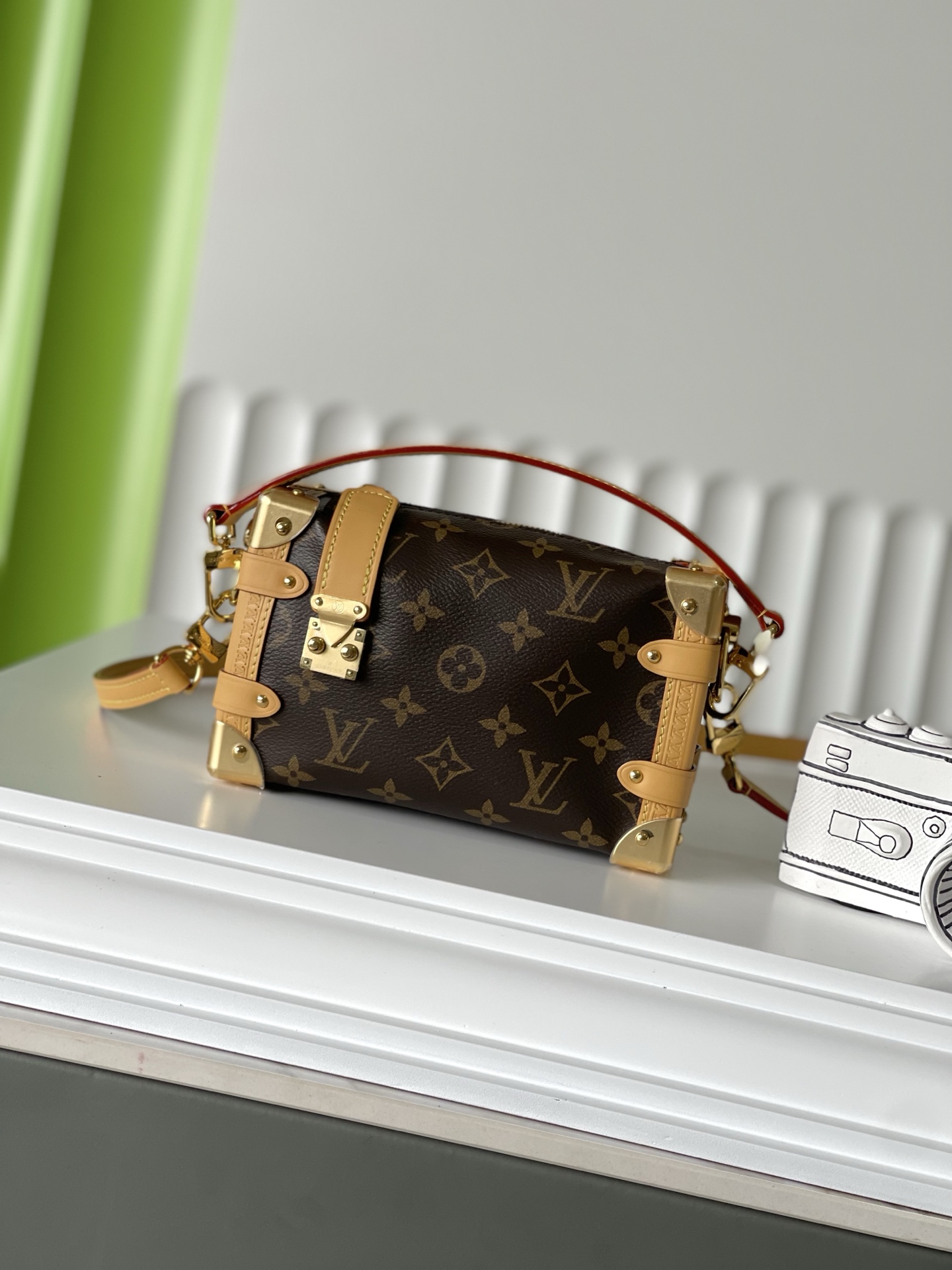 NO:212450,M46815 18×12.5×8 SIDE TRUNK Gu Ailing Box Pack Top Original Single Coding Chip, LV [Top Original Single], louis vuitton19860909M46815 18×12.5×8 SIDE TRUNK 谷爱凌盒子包 顶级原单 变码芯片,LV【顶级原单】,louis vuitton,Bag