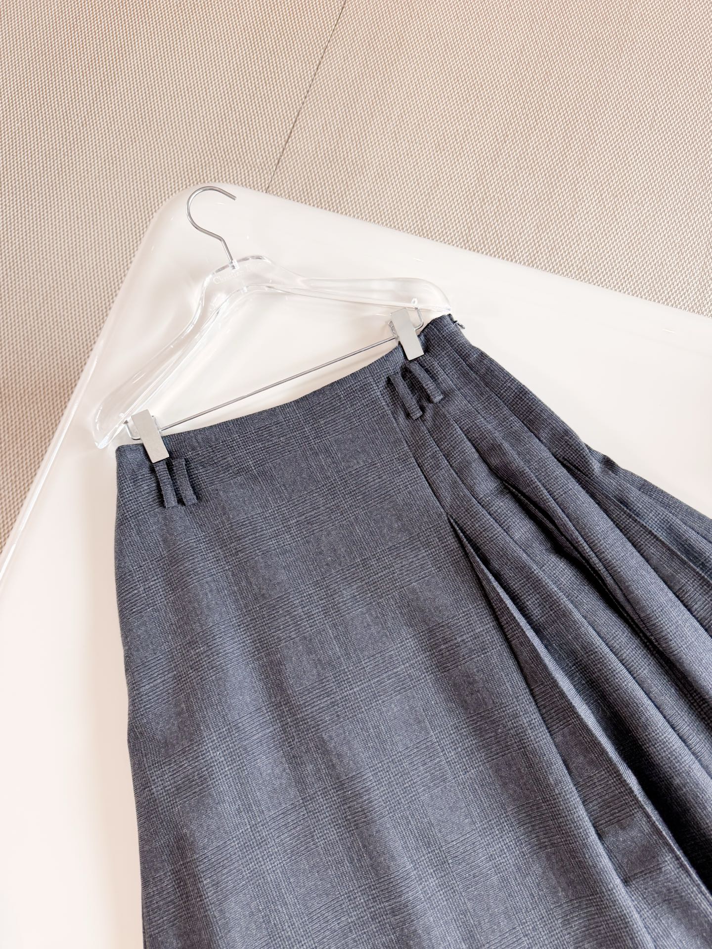DIOR Wrap Pleated Midi Skirt
