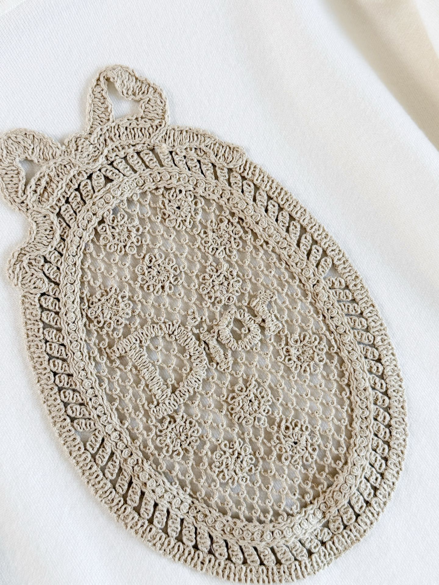  DIOR Badge Patch Embroidery Knit Sweater