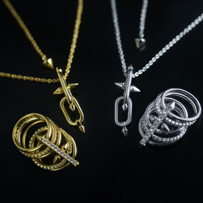 Tiffany & Co. Tiffany Titan by Pharrell Williams系列 项链白金 金色